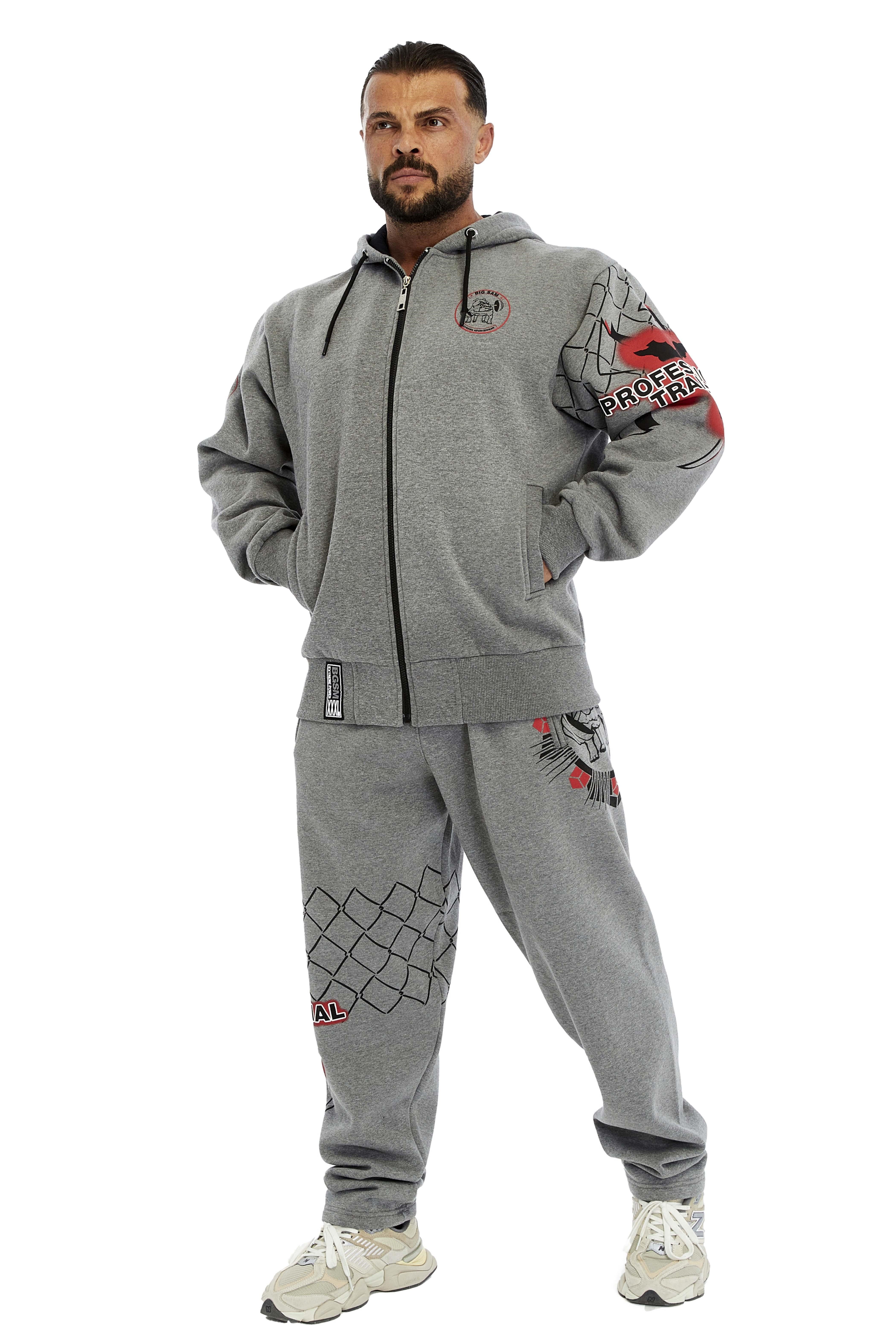 Erkek Oversize Kapşonlu Kışlık Spor Ceket Big Sam 3648