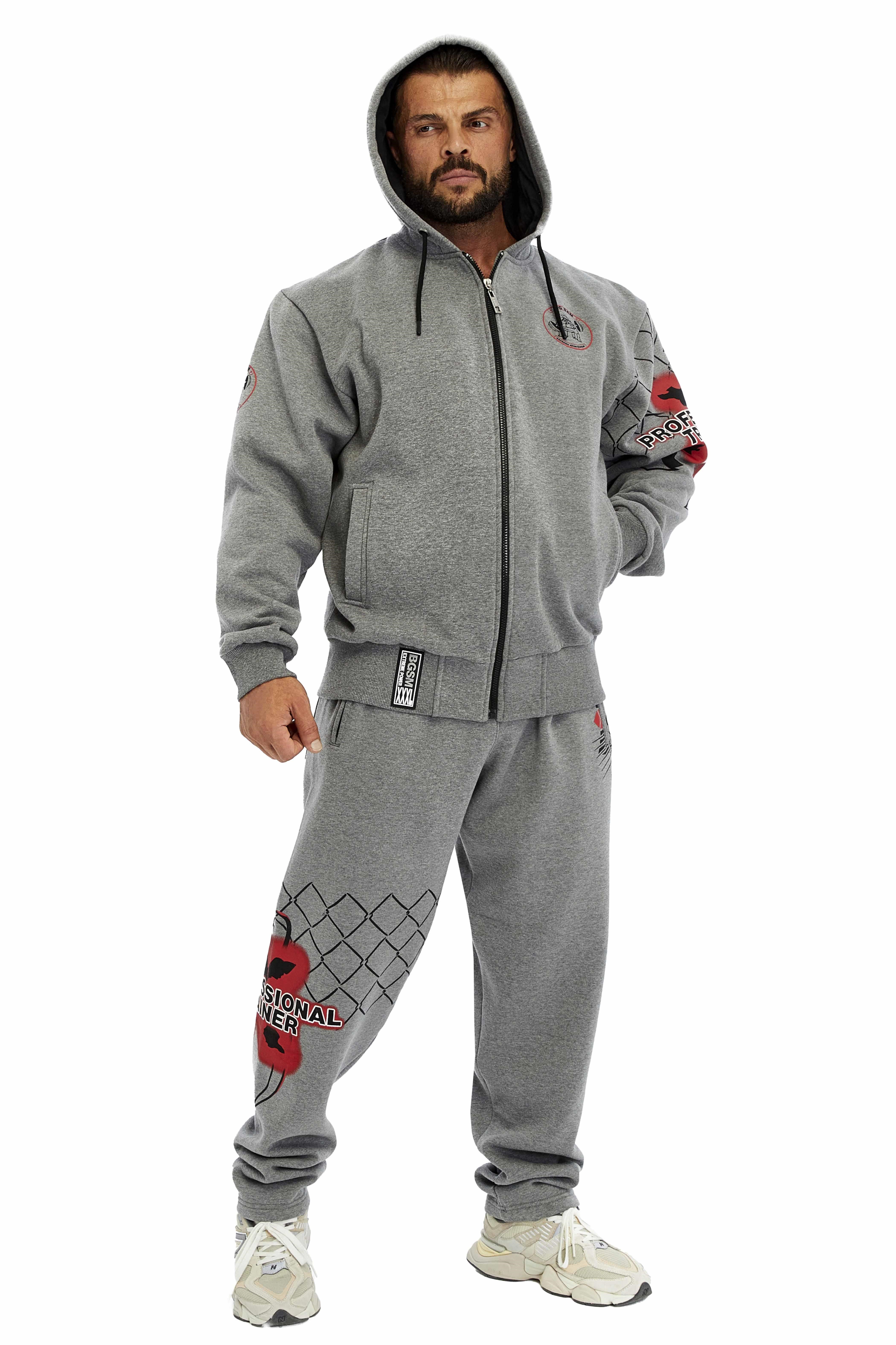 Erkek Oversize Kapşonlu Kışlık Spor Ceket Big Sam 3648