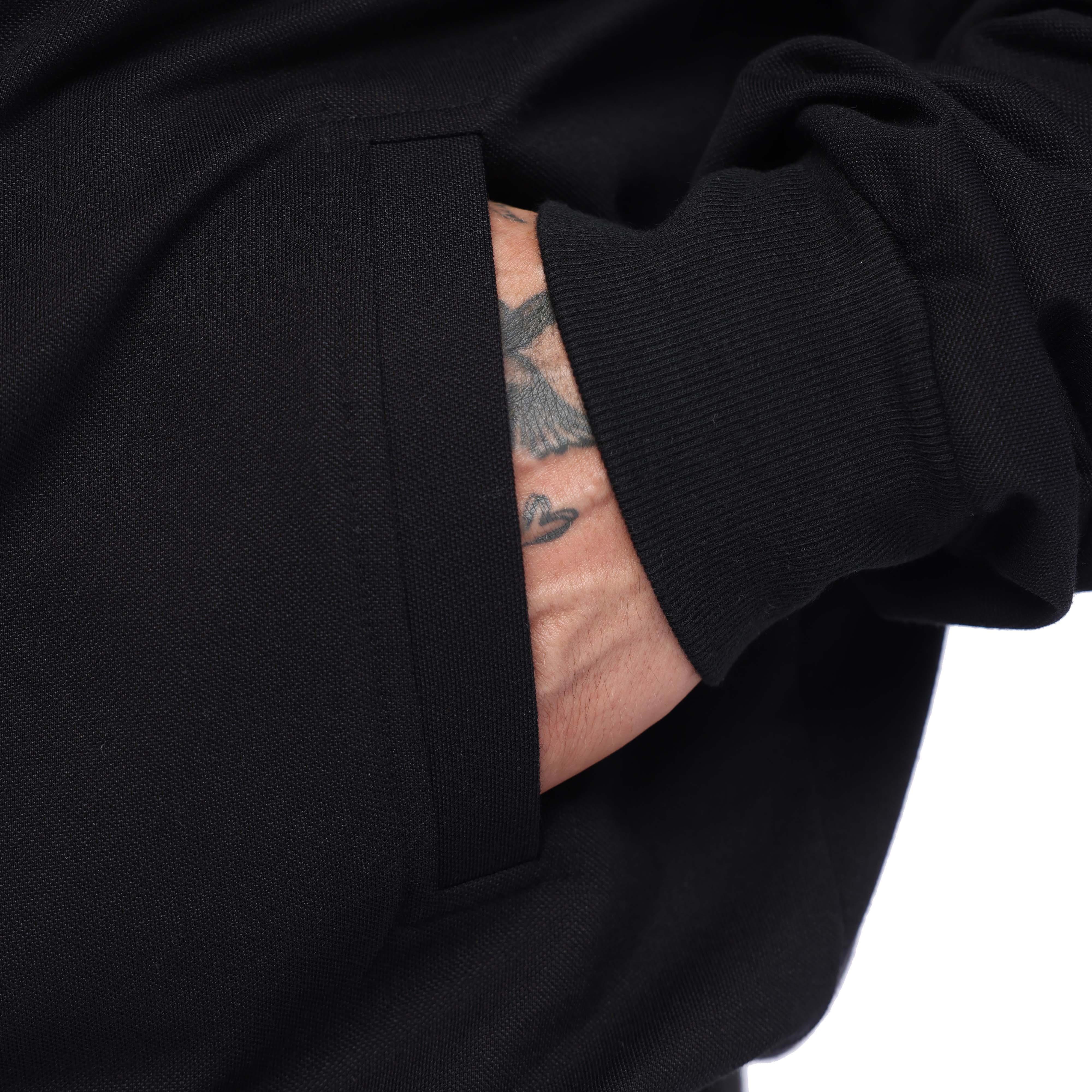 Erkek Oversize Kapşonlu Yazlık Spor Ceket Fermuarlı Big Sam 3650