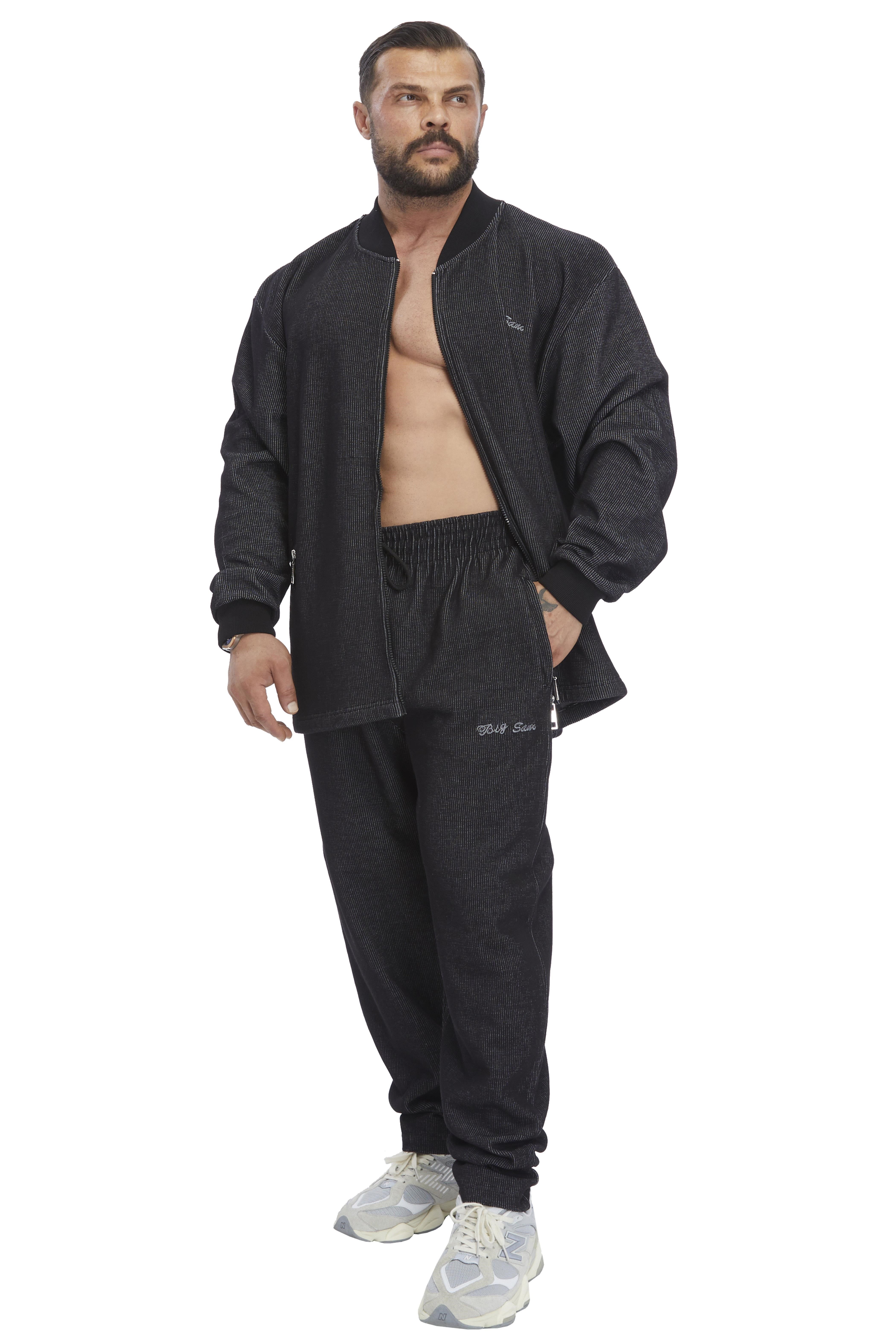 Erkek Oversize Kışlık Fermuarlı Spor Ceket BGSM 3645