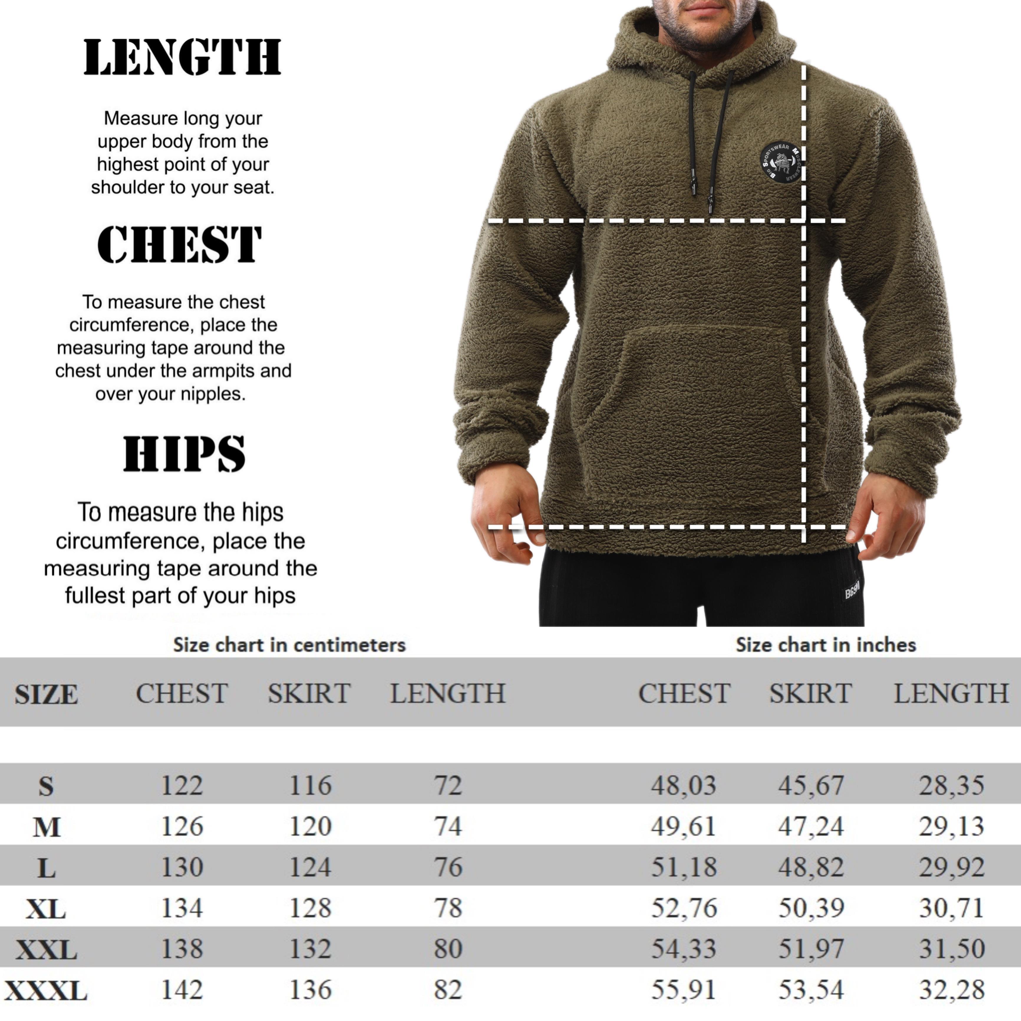 Erkek Oversize Kışlık Peluş Sweartshirt BGSM 4732