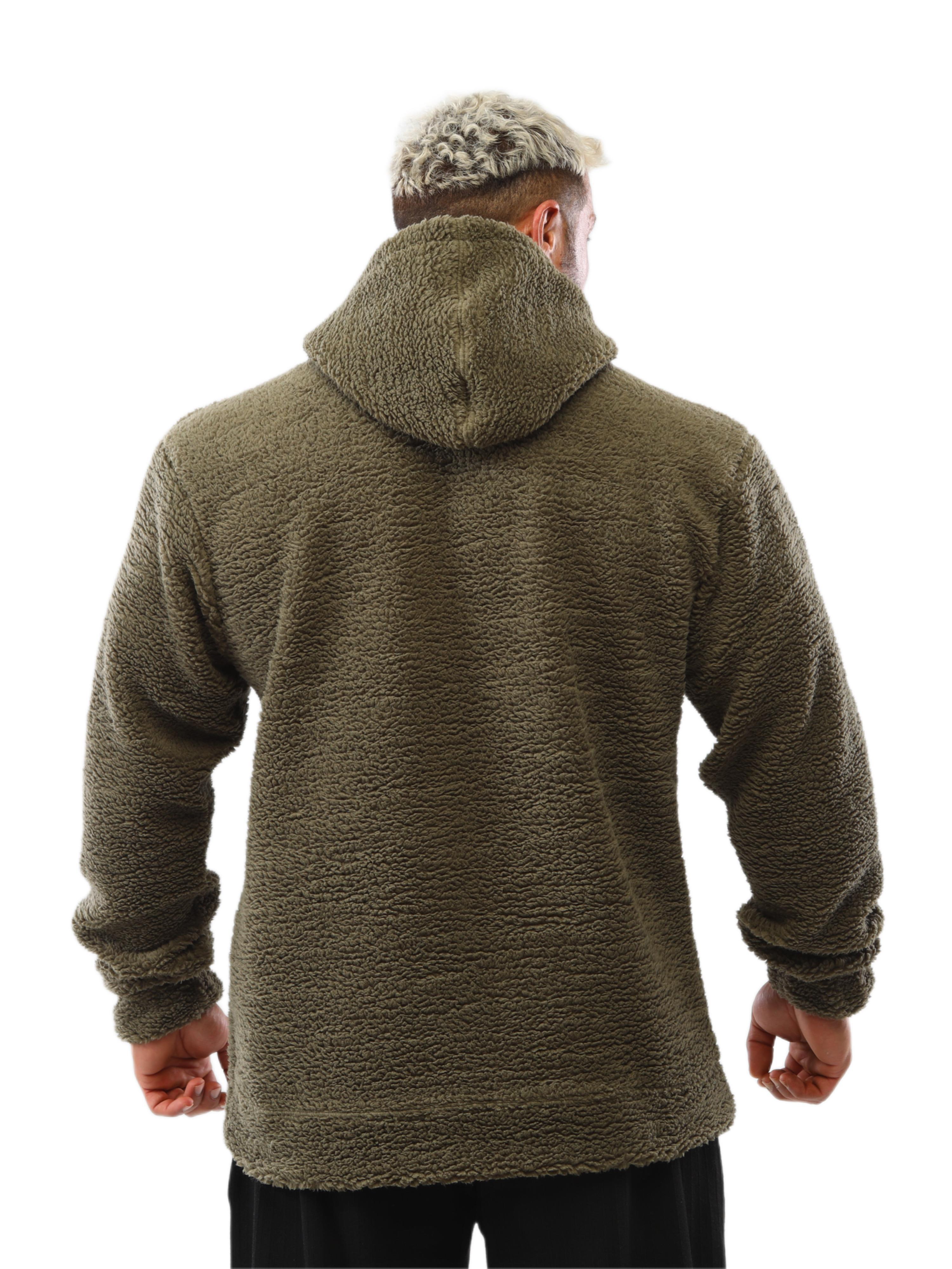 Erkek Oversize Kışlık Peluş Sweartshirt BGSM 4732