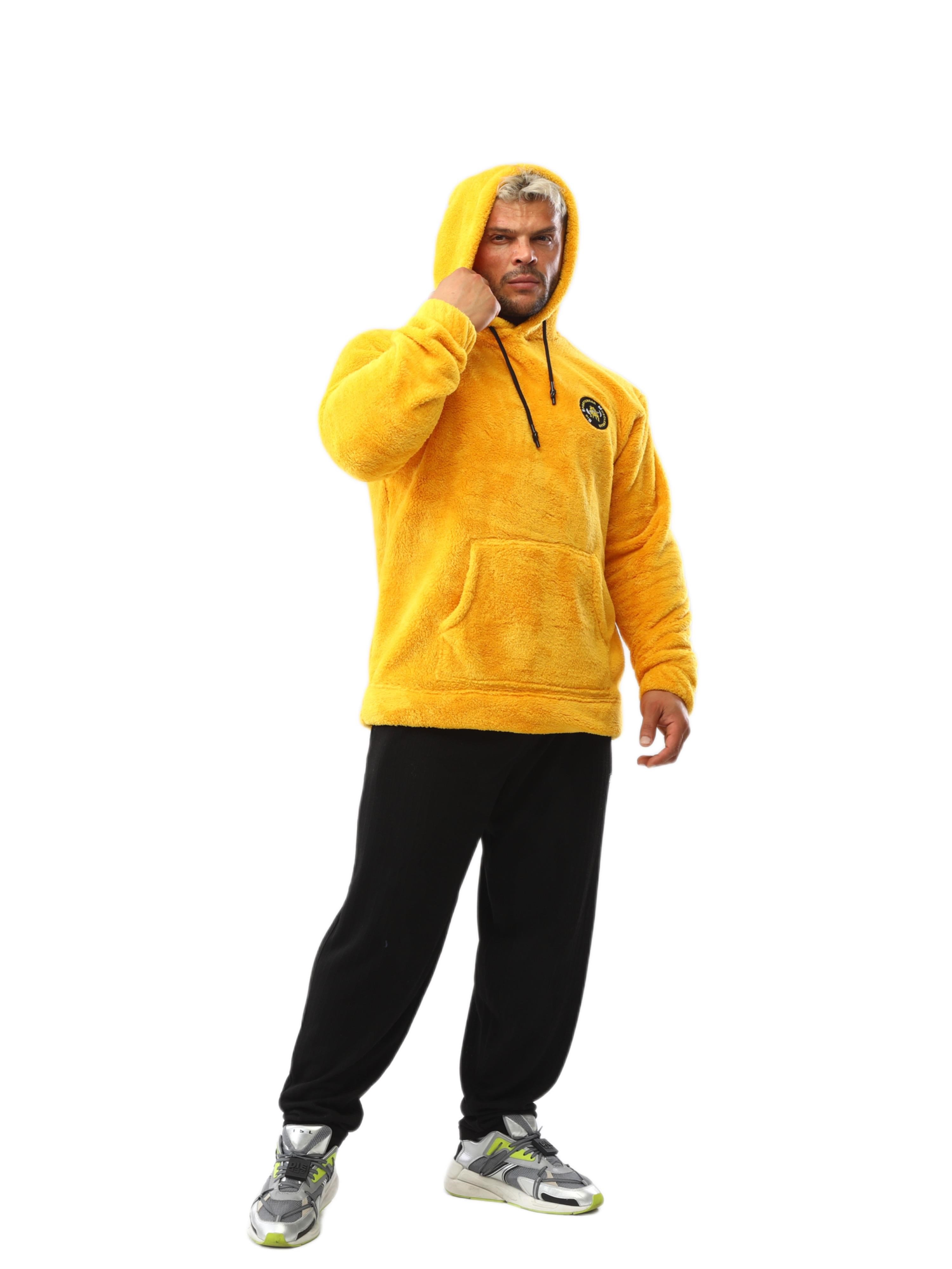 Erkek Oversize Kışlık Peluş Sweartshirt BGSM 4735