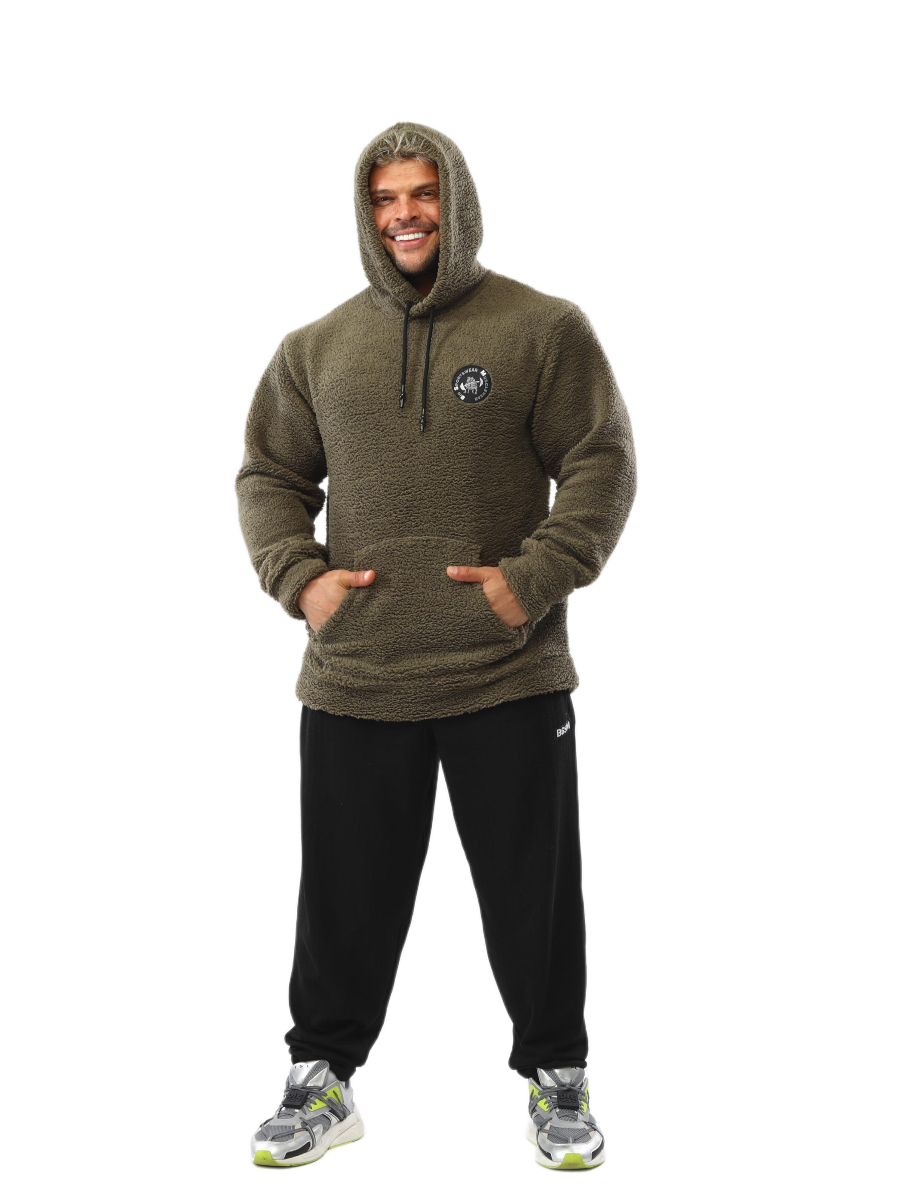 Erkek Oversize Kışlık Peluş Sweartshirt BGSM 4732