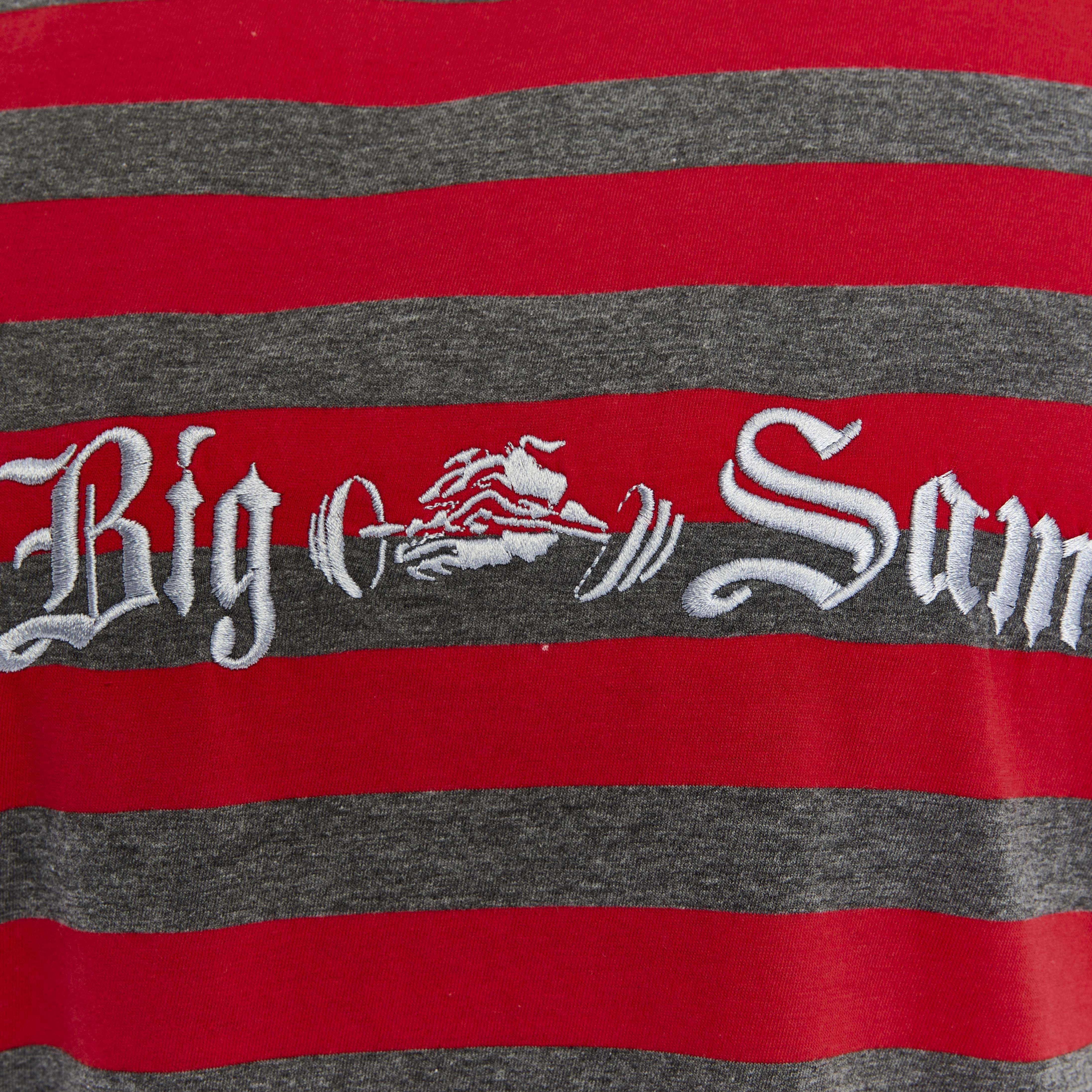 Erkek Oversize Nakışlı Pamuklu Antrenman Tişörtü Big Sam 2782