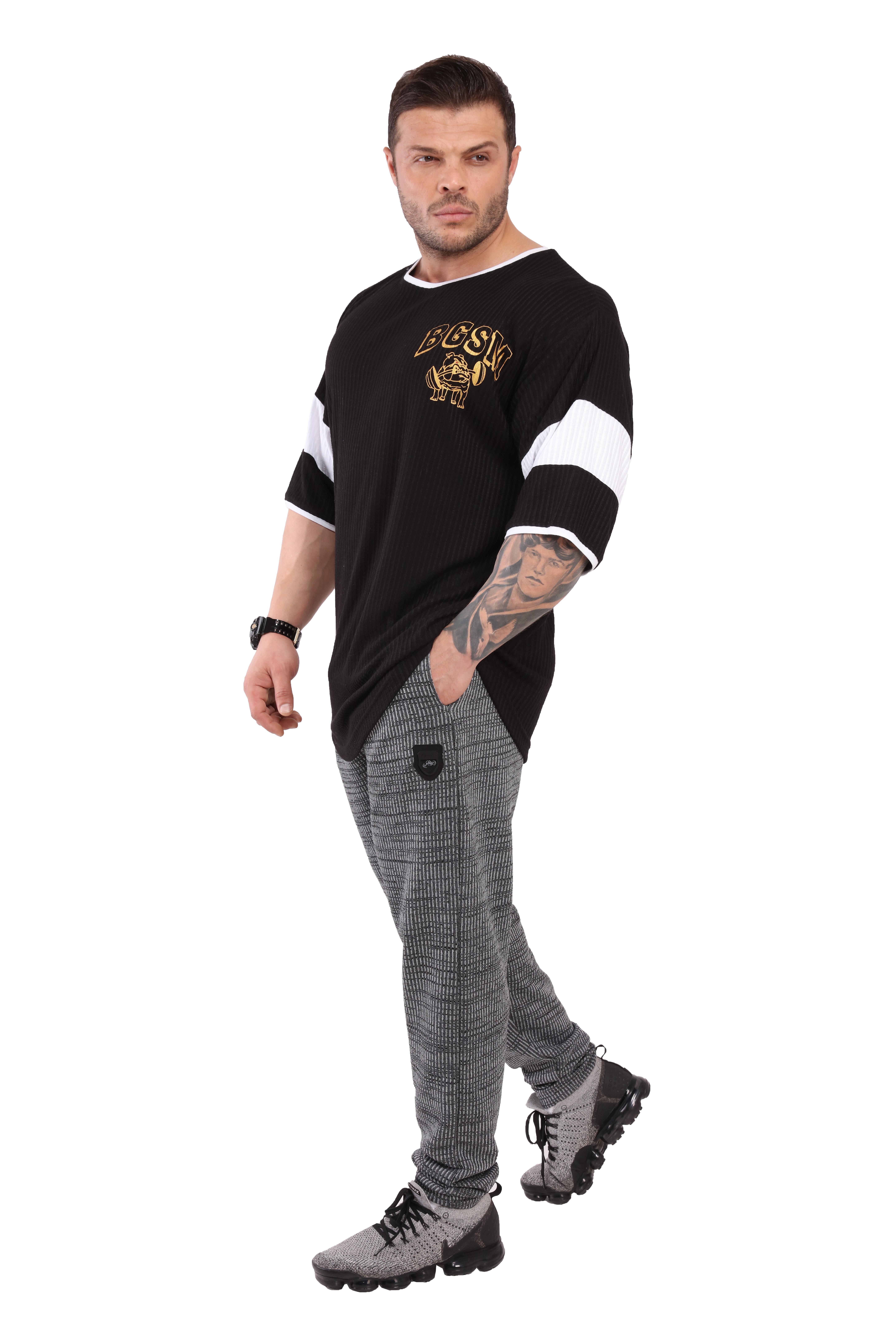 Erkek Oversize Spor T-shirt Rag Top BGSM 3270