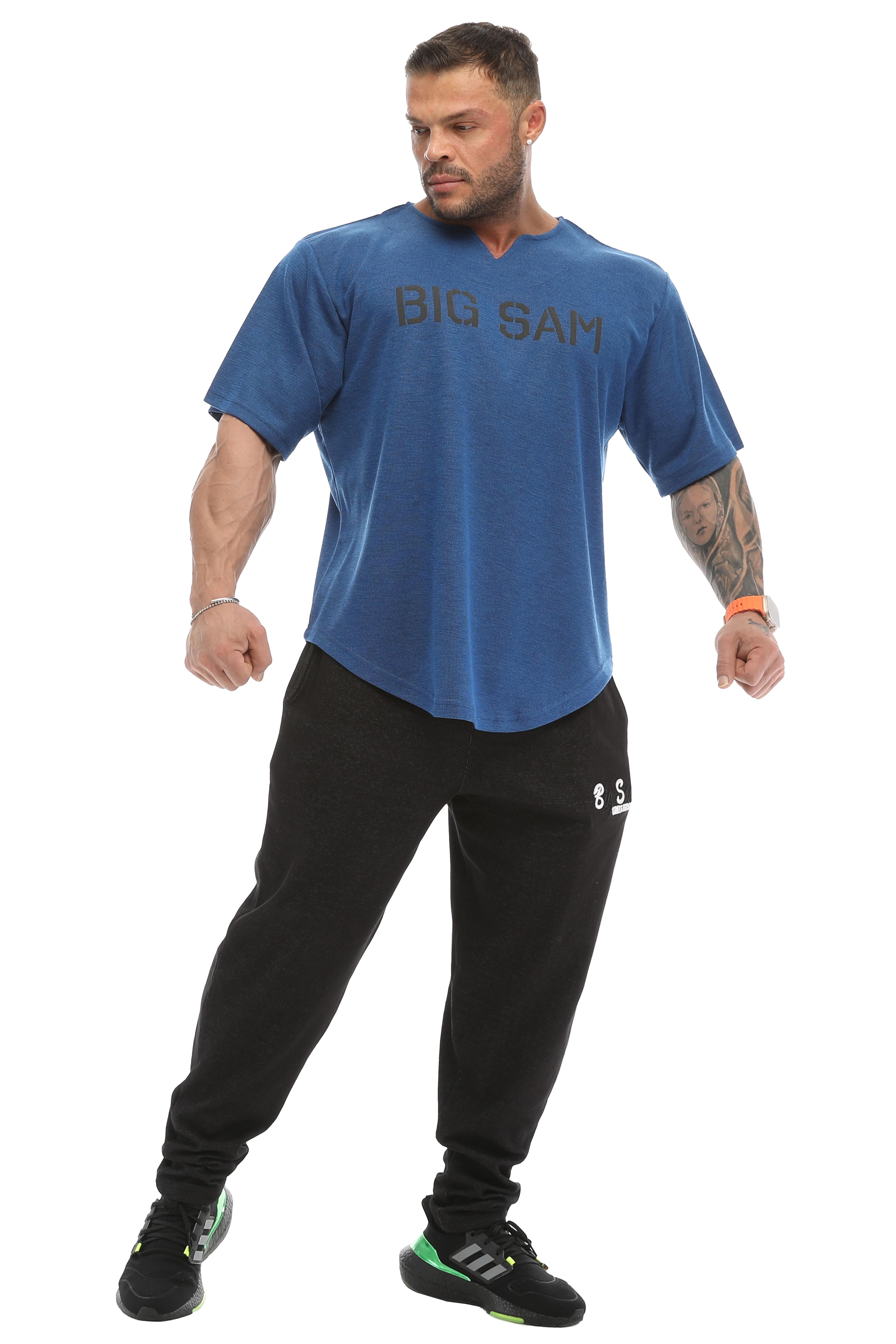 Erkek Oversize Spor Tişört Gym Rag Top Big Sam 3332