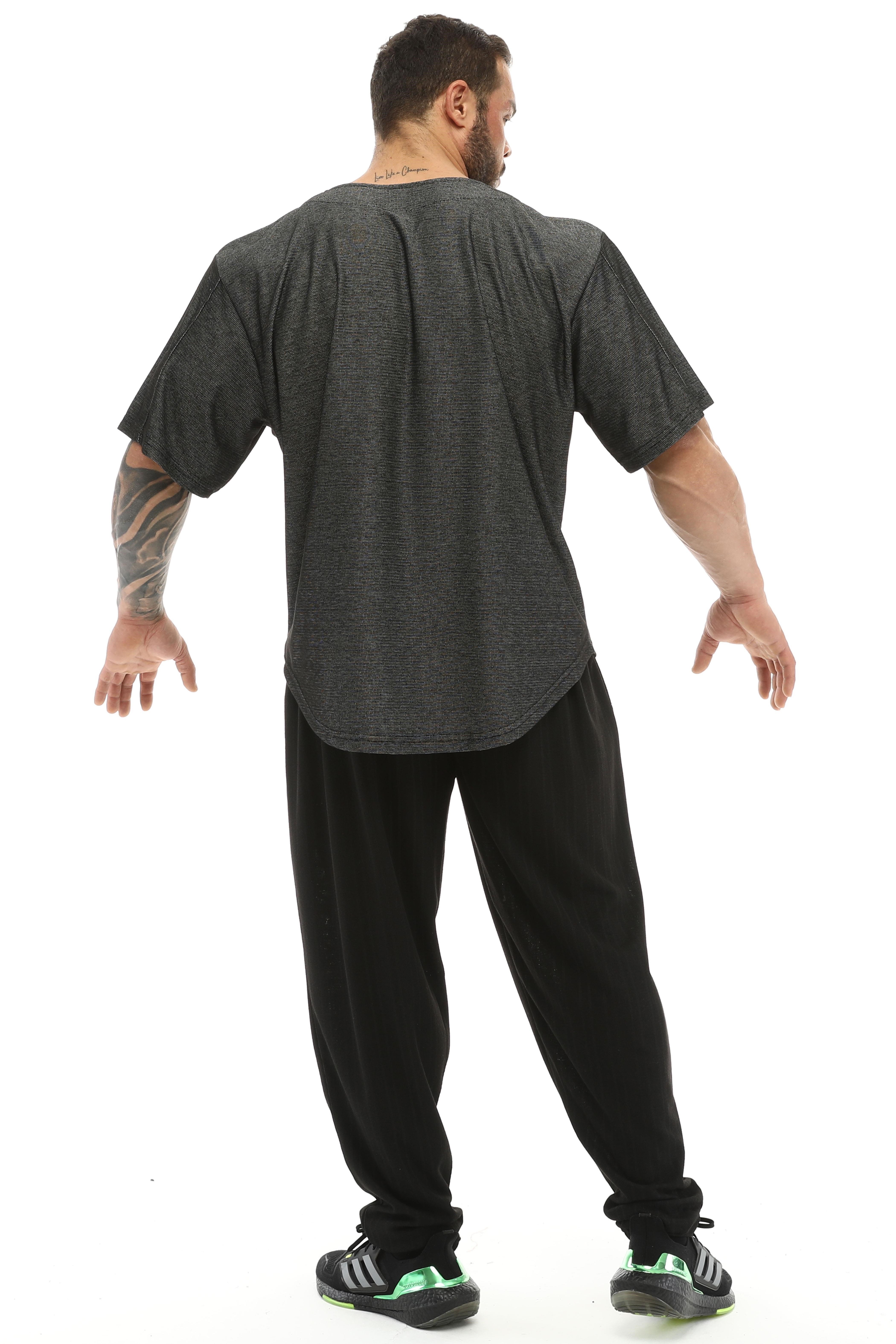 Erkek Oversize Spor Tişört Gym Rag Top Big Sam 3332