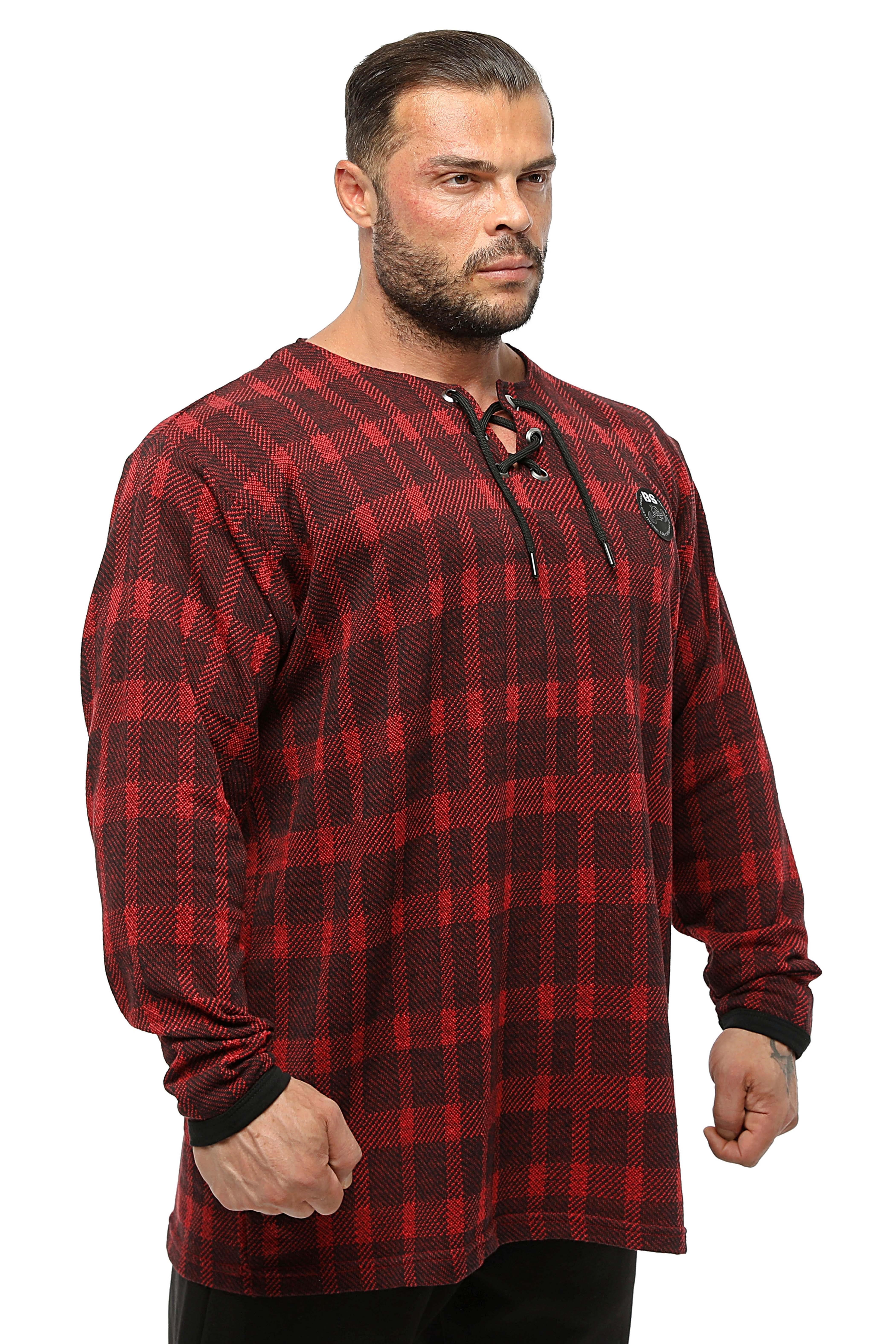 Erkek Oversize Sweatshirt, İnce Kumaştan Pamuklu Spor Uzun Kollu BGSM 4736