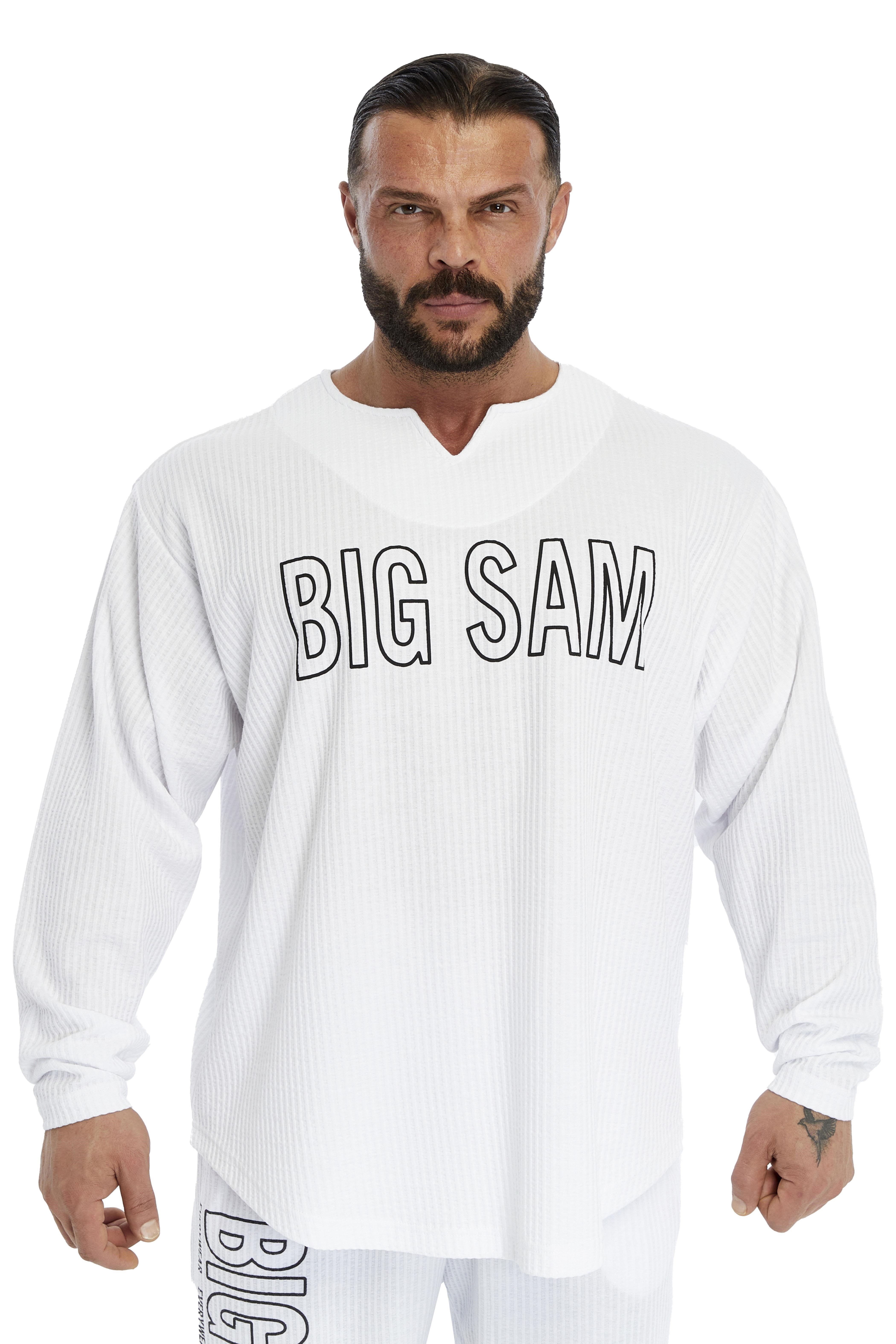 Erkek Oversize Sweatshirt Yaka Detaylı Uzun Kollu Big Sam 4743