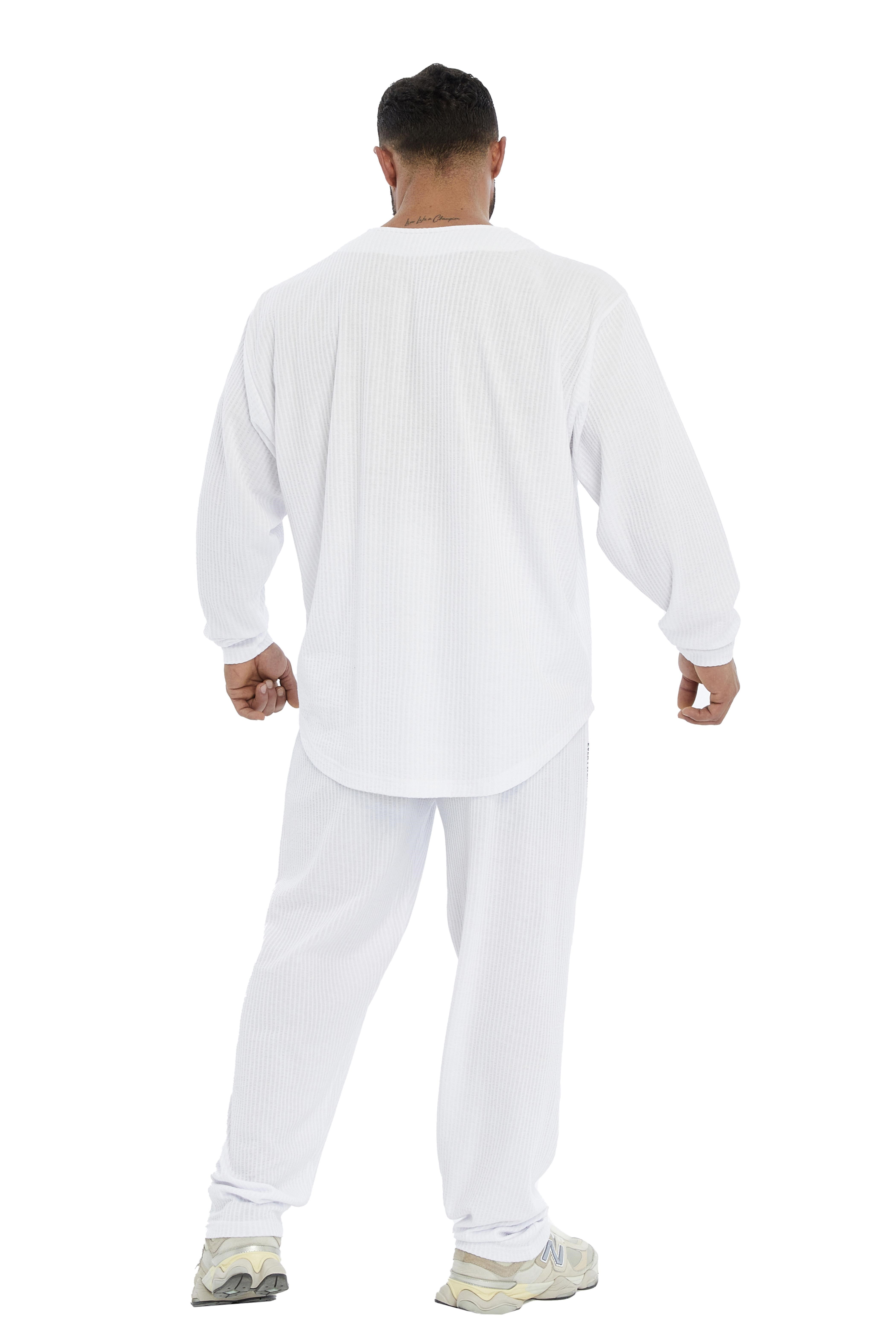 Erkek Oversize Sweatshirt Yaka Detaylı Uzun Kollu Big Sam 4743