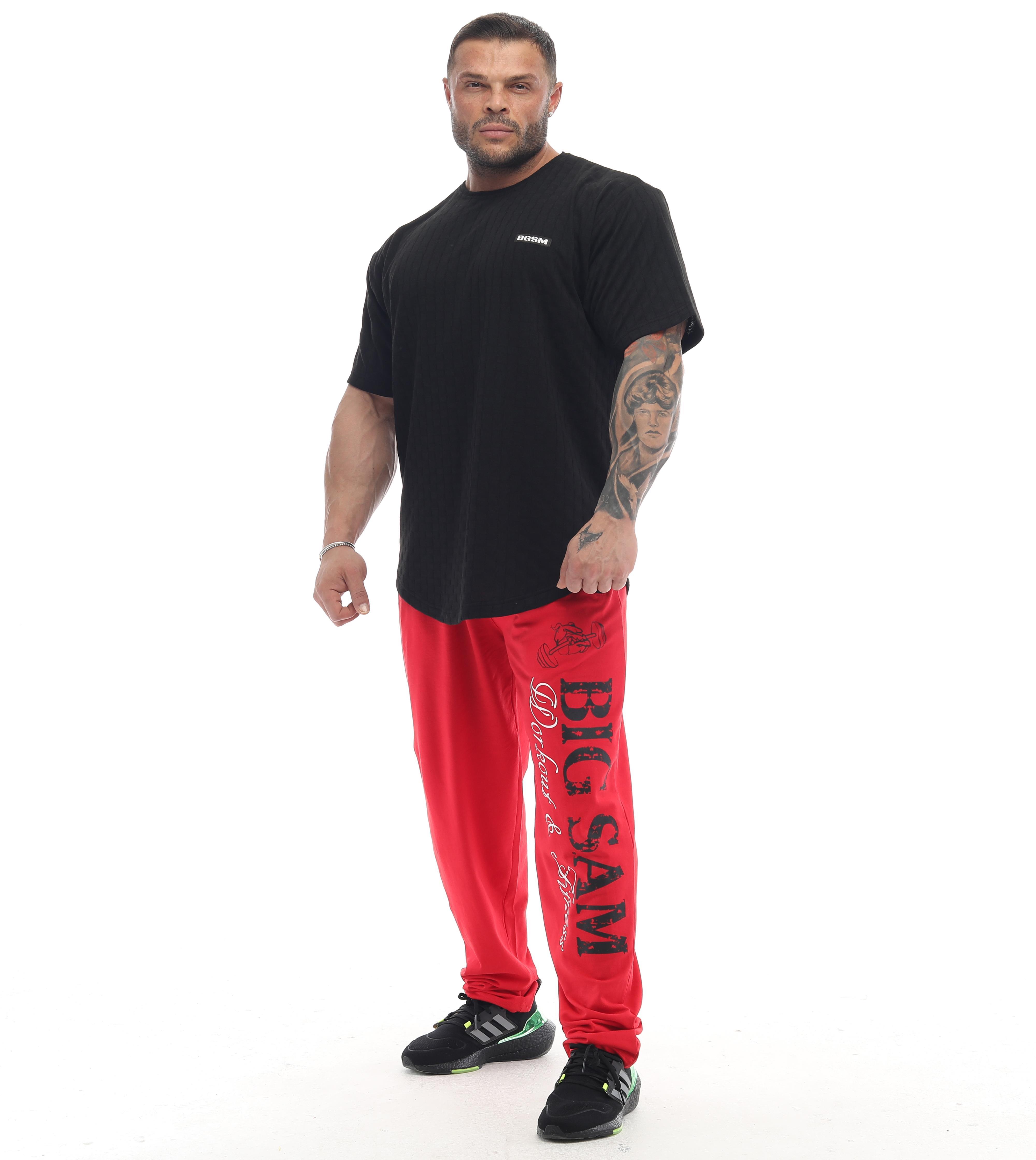 Erkek Oversize T-shirt Aktif Yaşam Üstü Damalı Gym Rag Top 3336