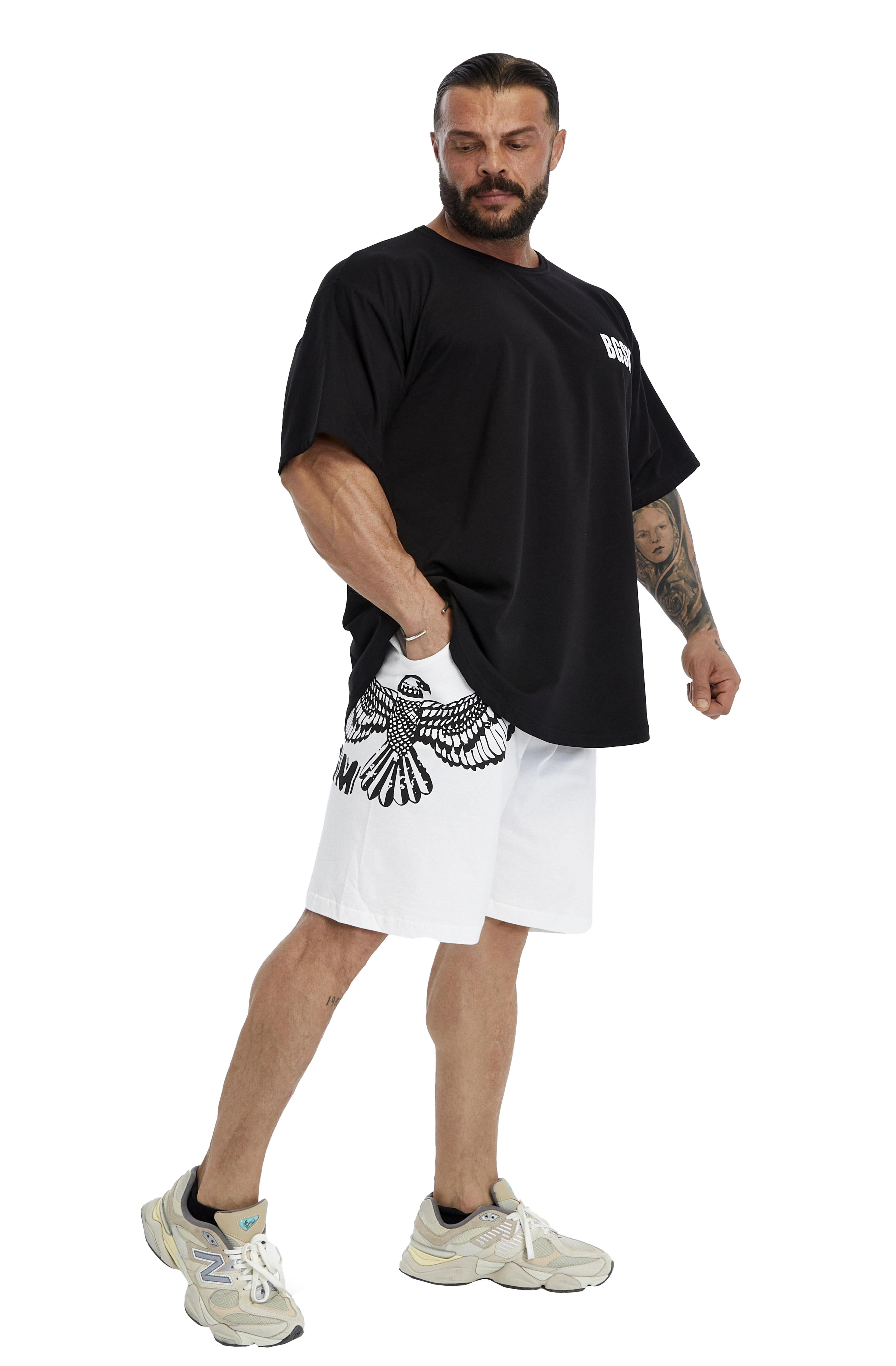 Erkek Oversize T-shirt Gym Rag Top BGSM 3379