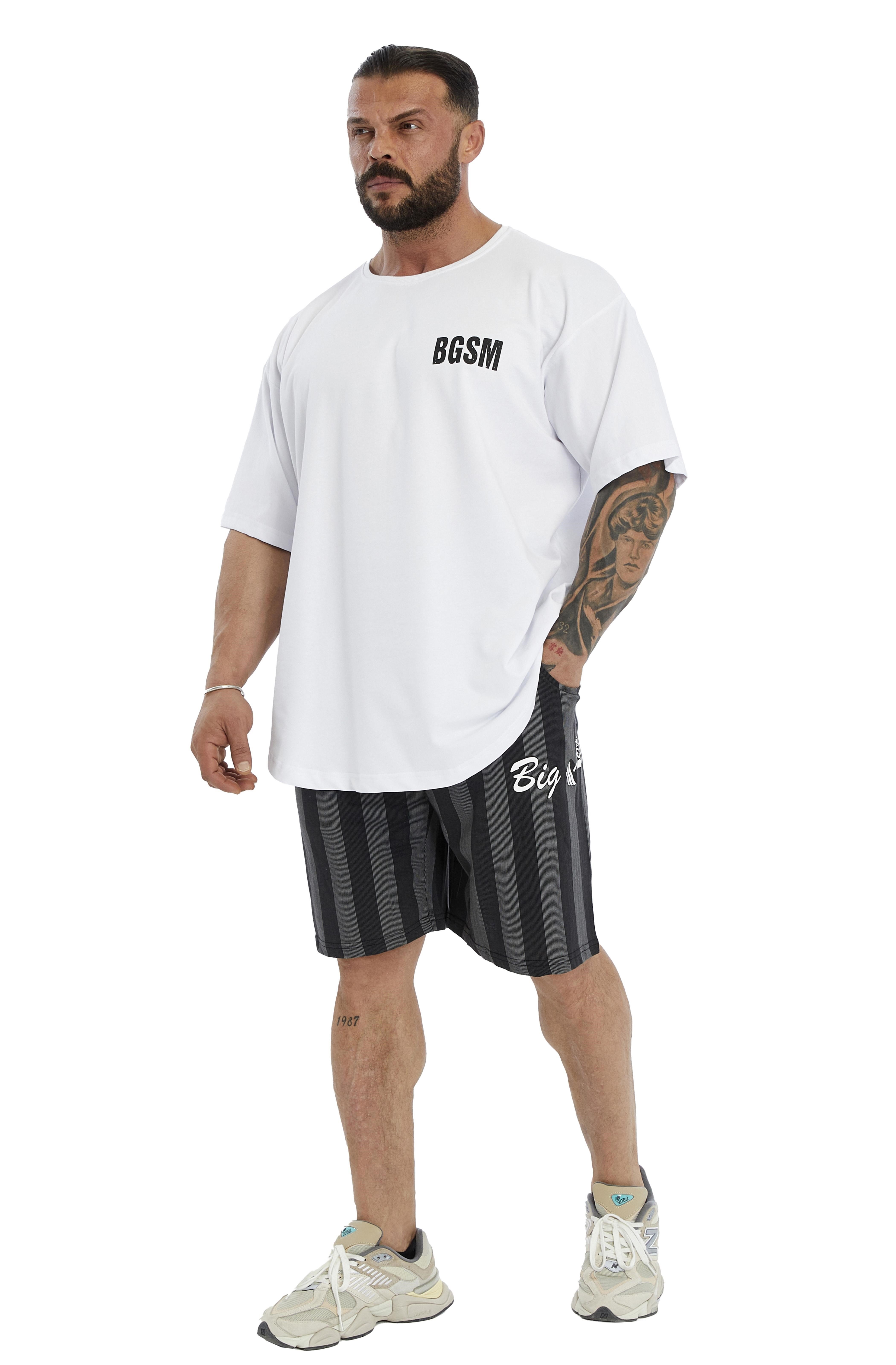 Erkek Oversize T-shirt Gym Rag Top BGSM 3379