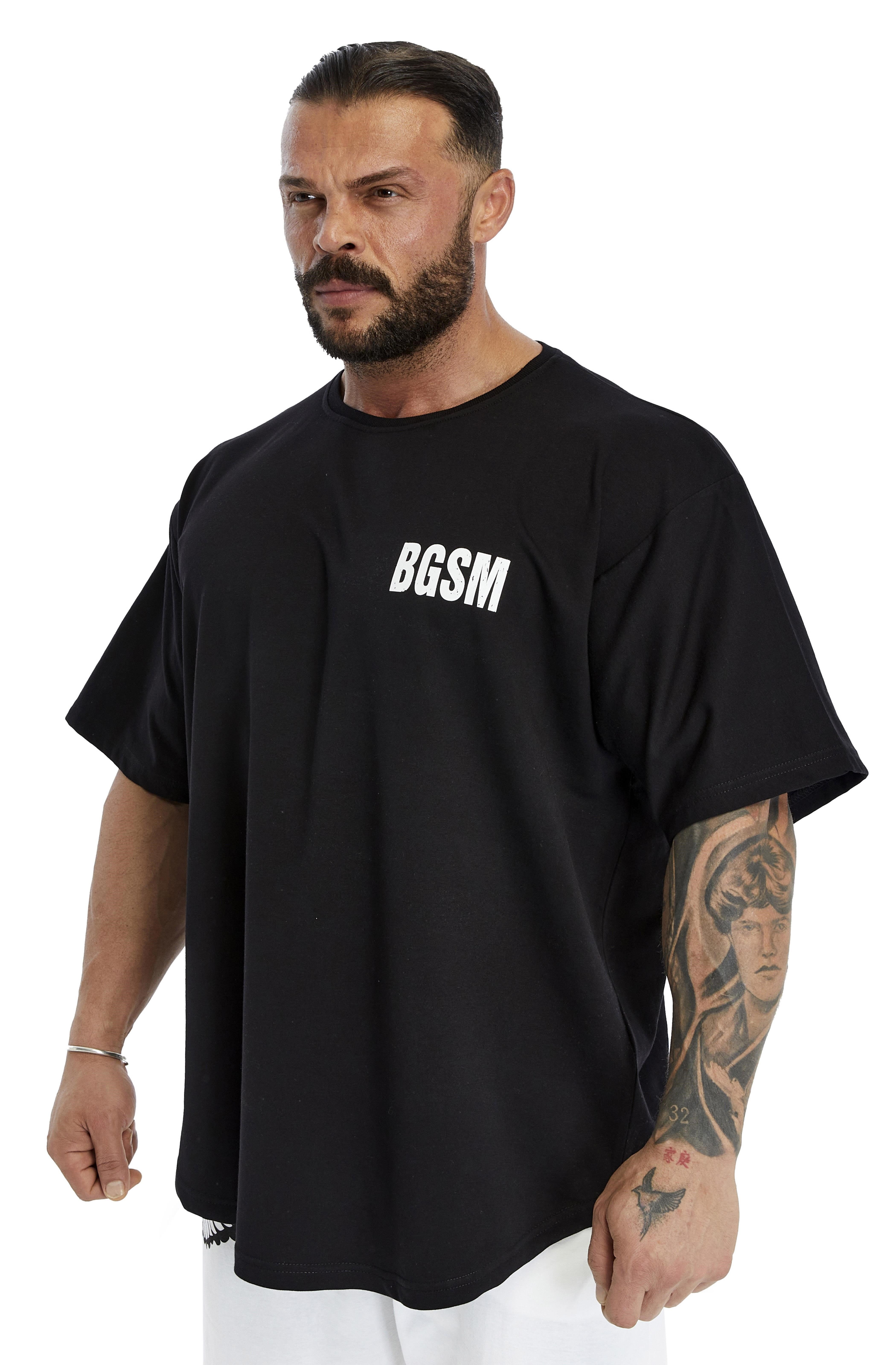 Erkek Oversize T-shirt Gym Rag Top BGSM 3379