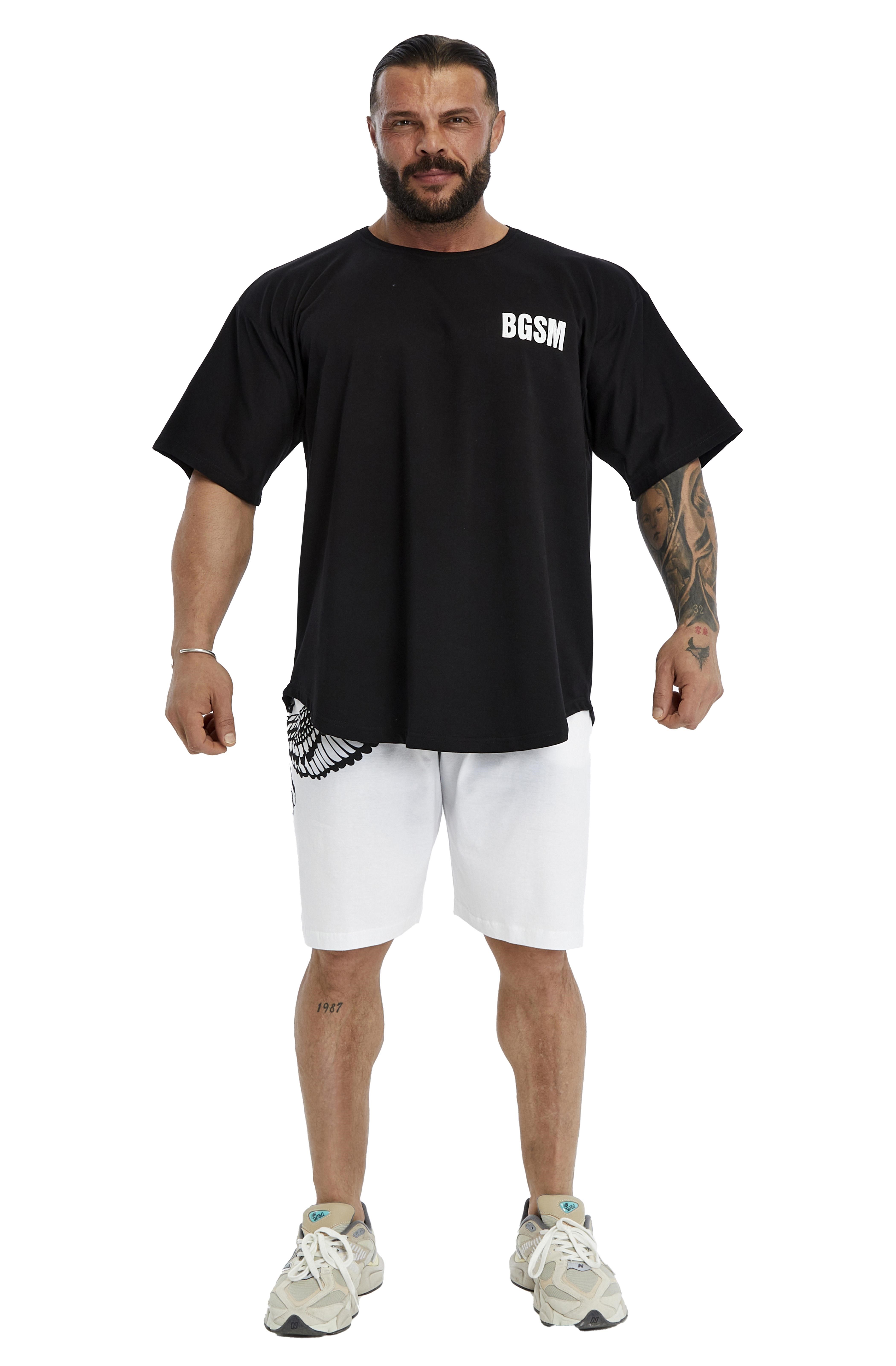 Erkek Oversize T-shirt Gym Rag Top BGSM 3379