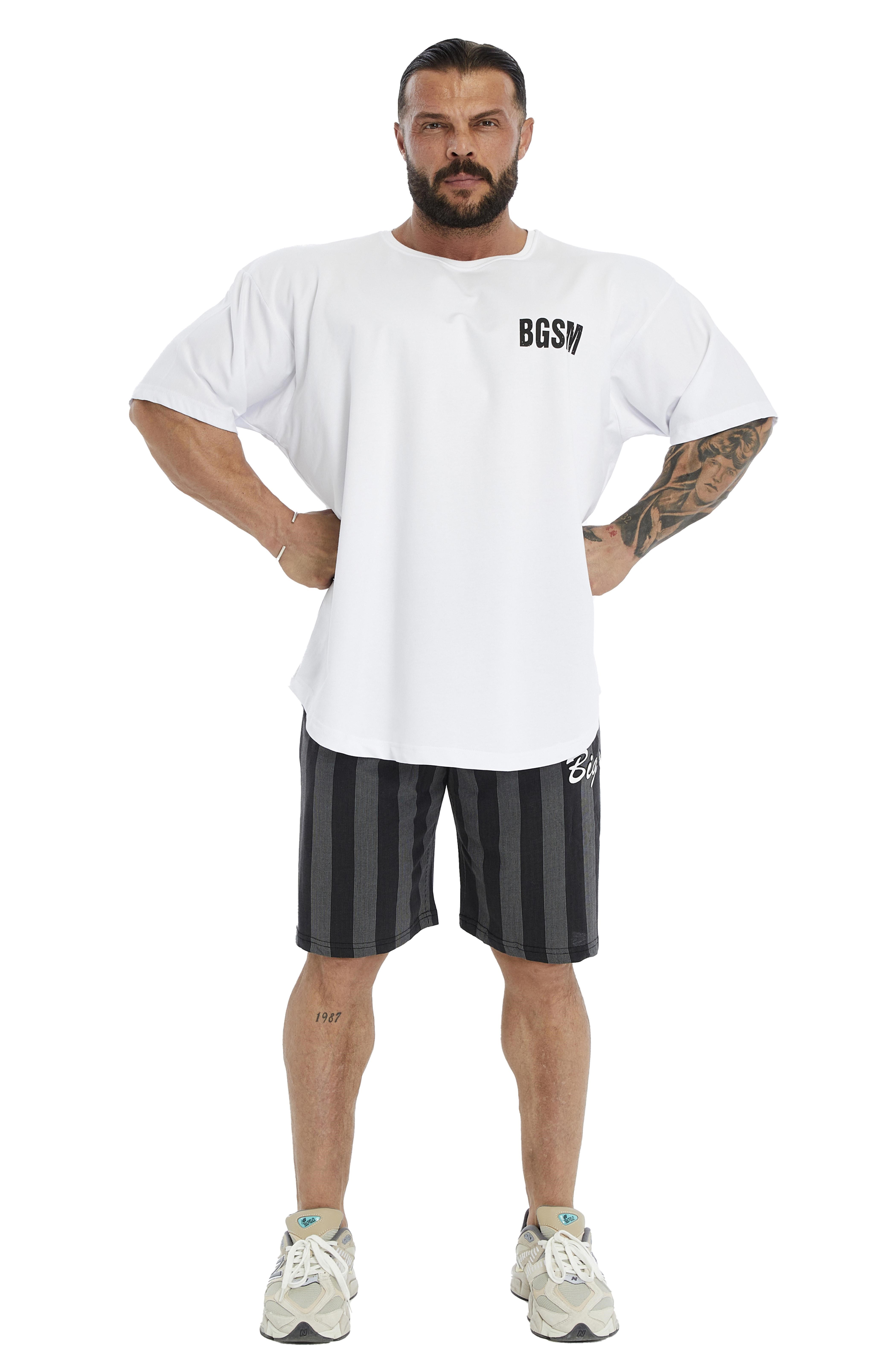 Erkek Oversize T-shirt Gym Rag Top BGSM 3379