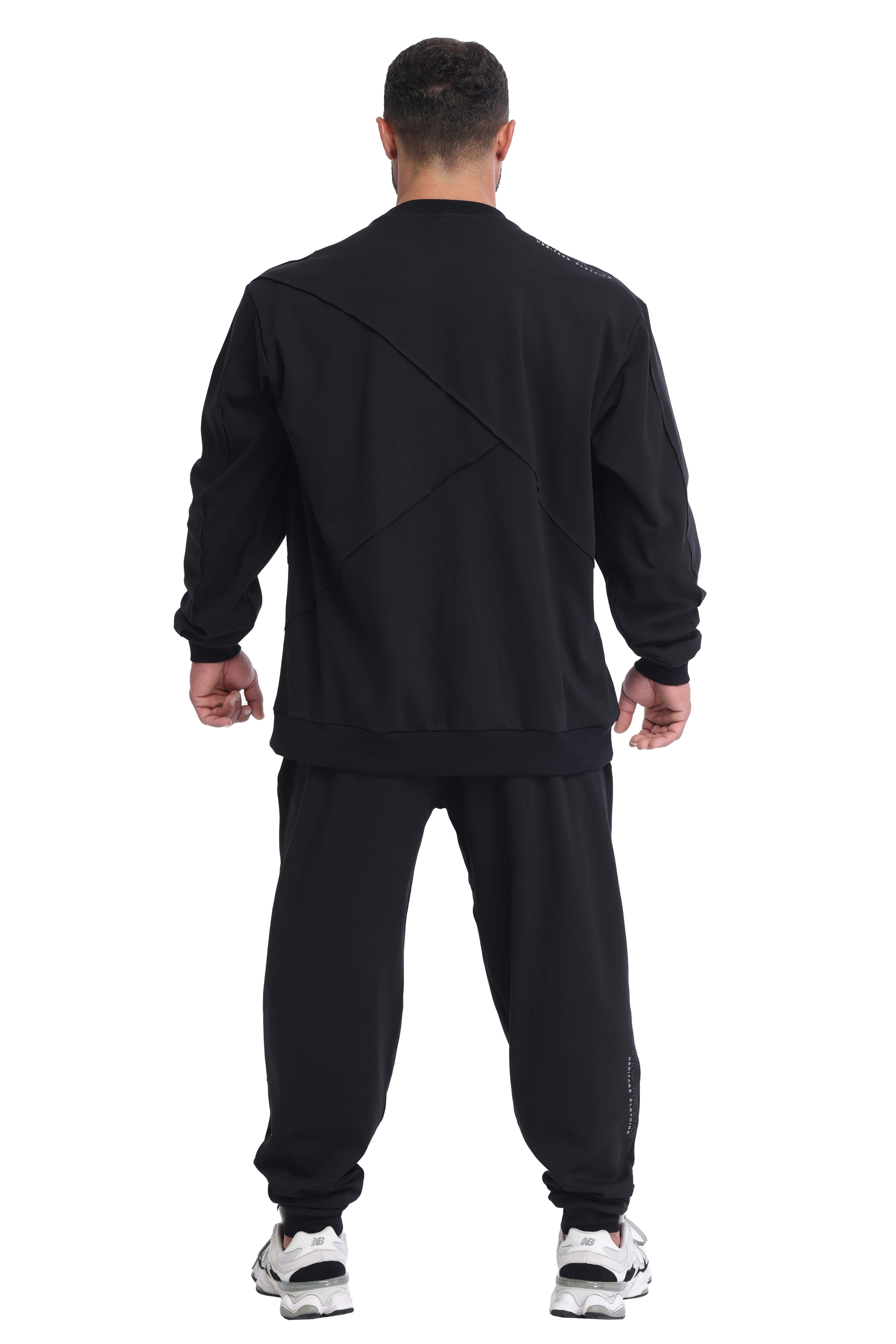 Erkek Oversize Yarasa Kol Pamuklu Sweatshirt Stilya 4746