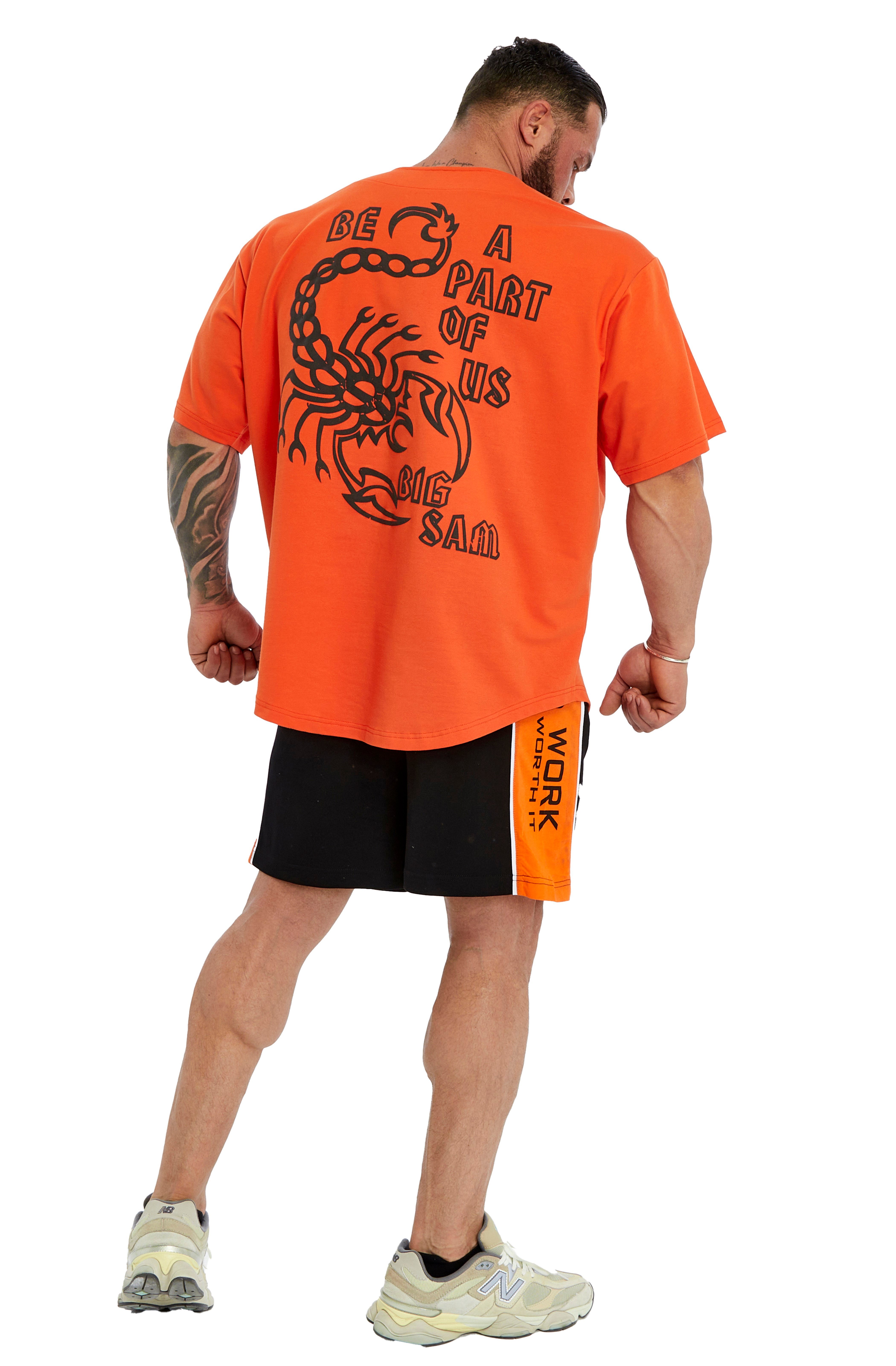 Erkek Pamuklu Fitness Spor Şort Big Sam 1366