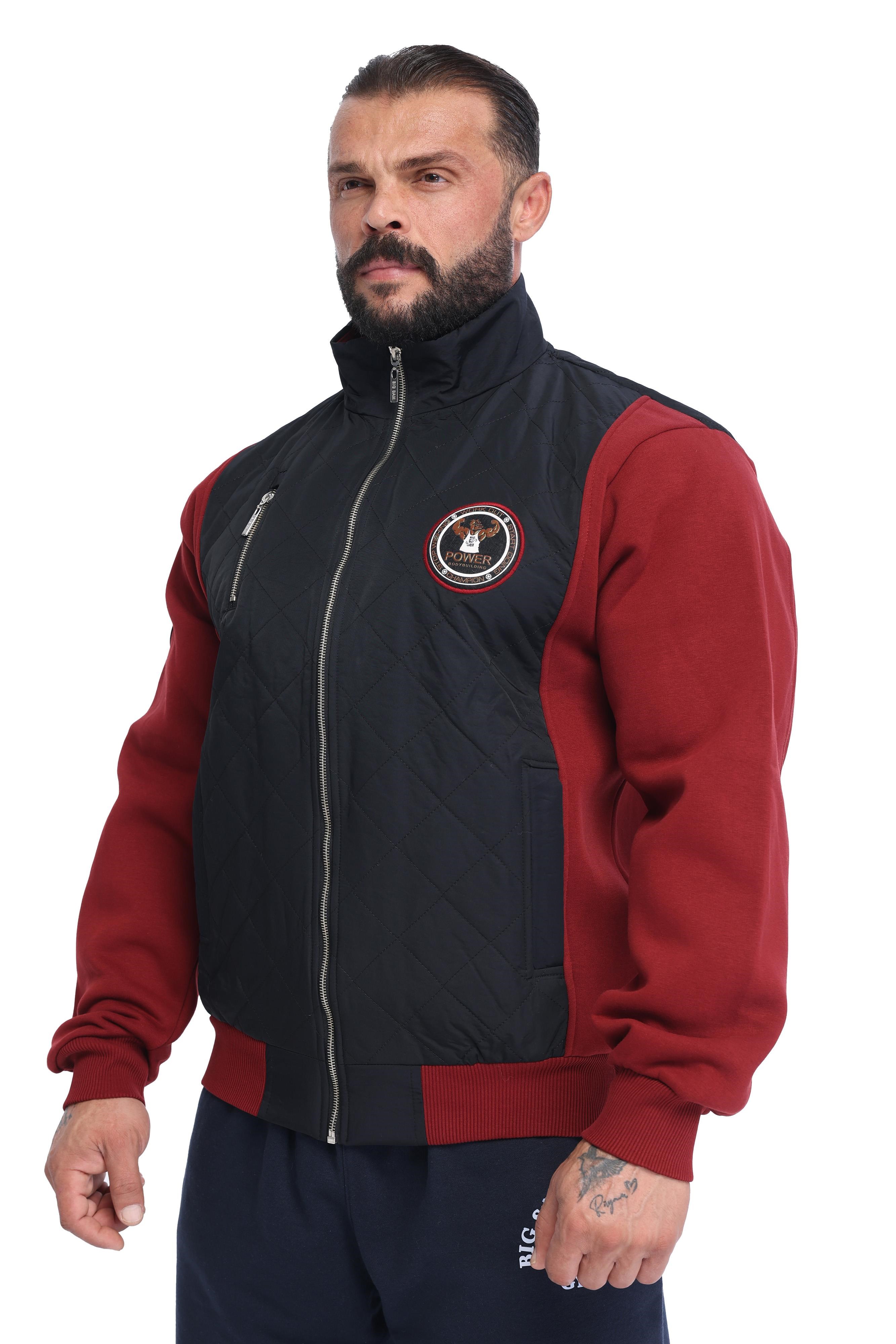 Erkek Rahat Kesim Kapitone Detaylı Fermuarlı Spor Ceket Big Sam 3596