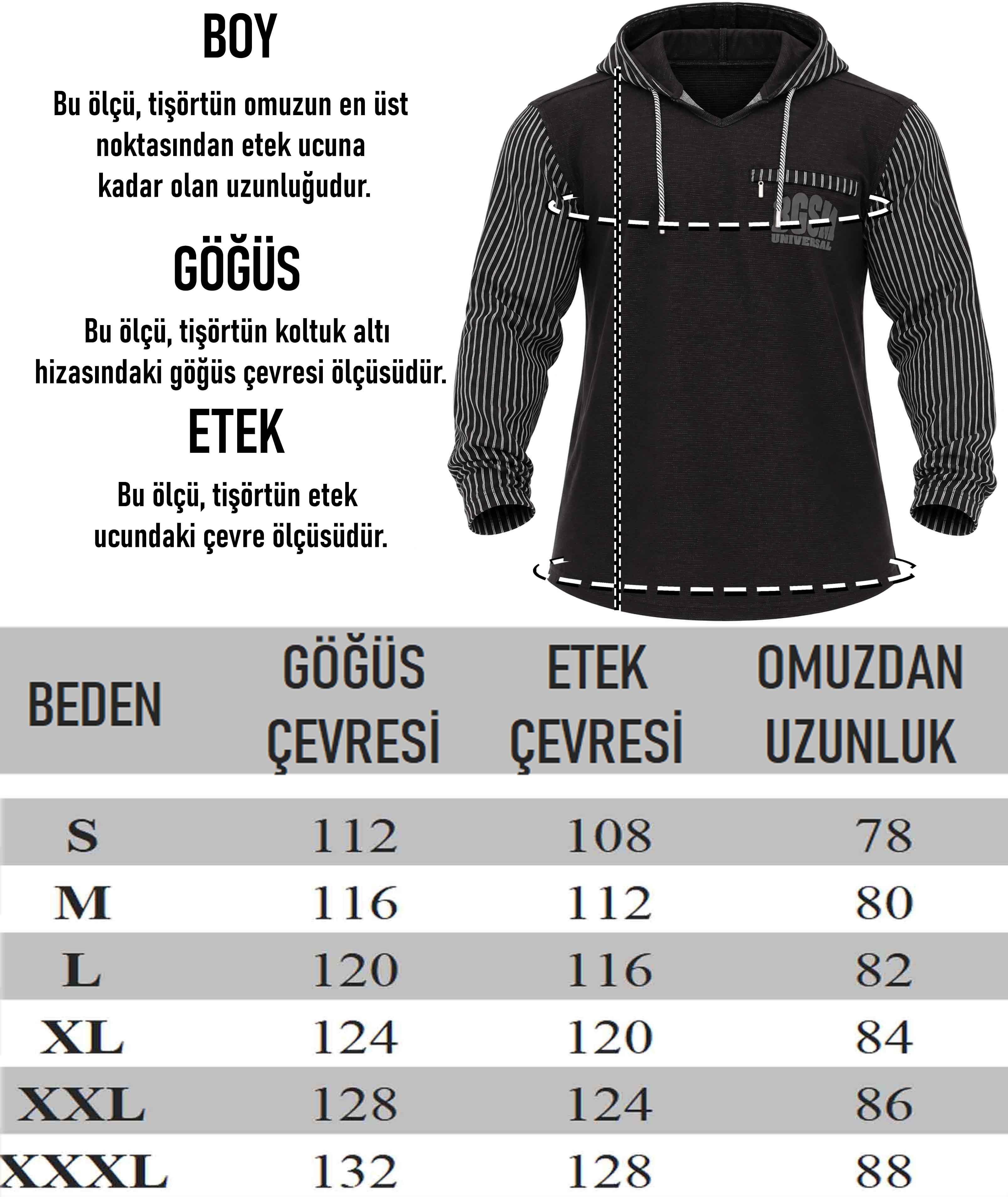 Erkek Rahat Kesim Kapşonlu Sweatshirt BGSM 4713