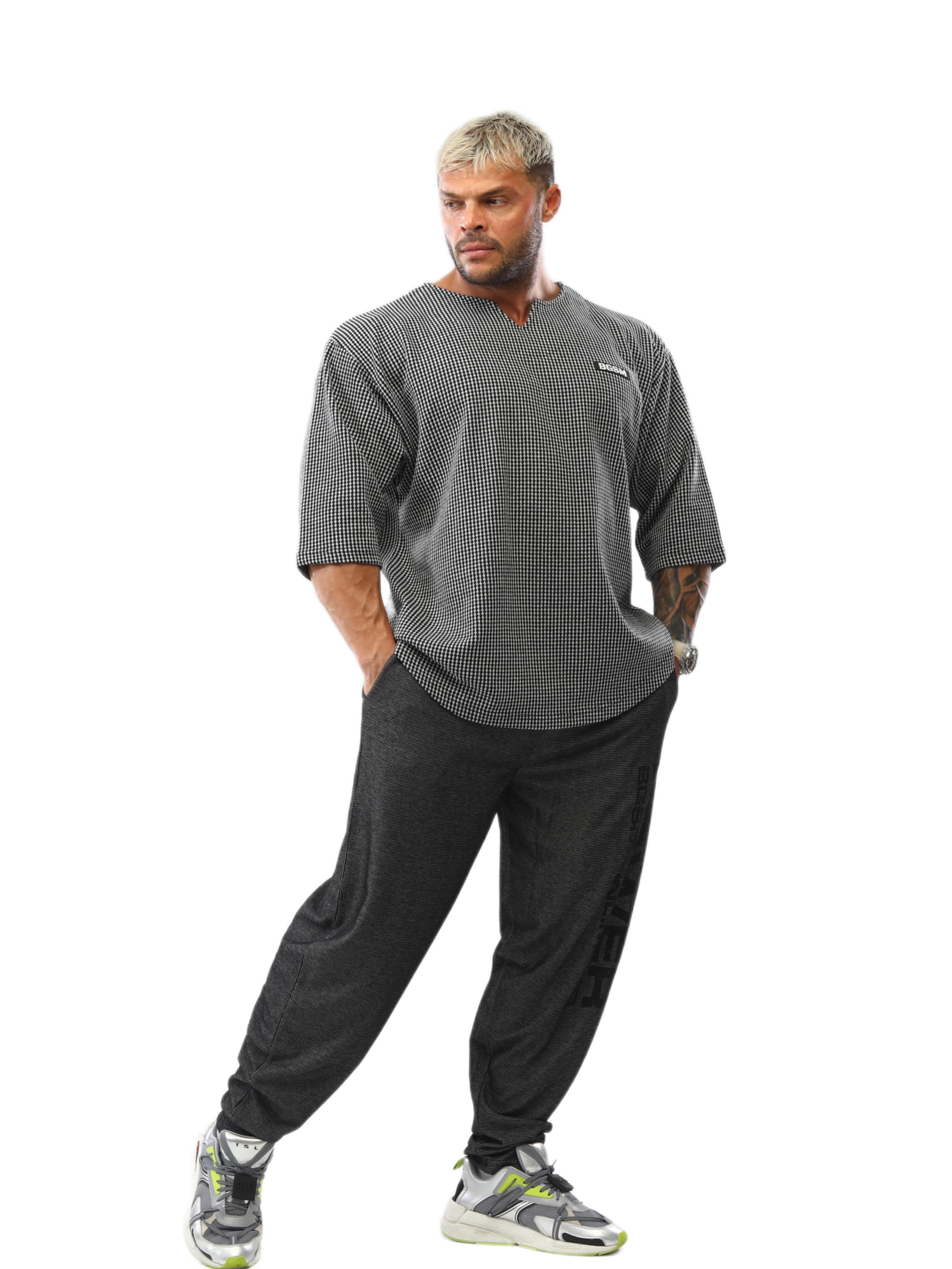 Erkek Şalvar Kesim Eşofman Altı Gym Pantolon BGSM PNT1358