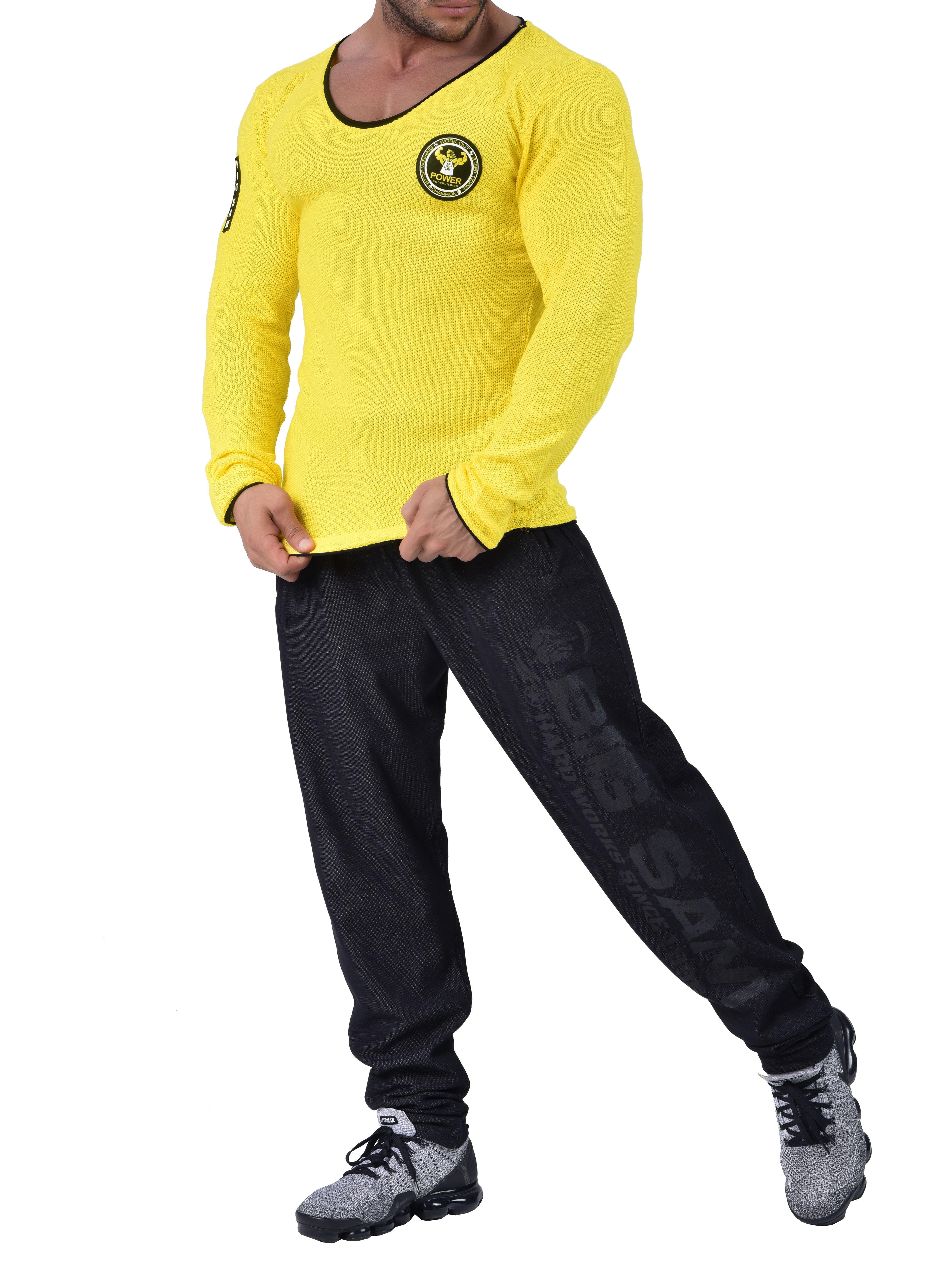 Erkek Slim Fit Spor Triko Sweatshirt Big Sam 4675
