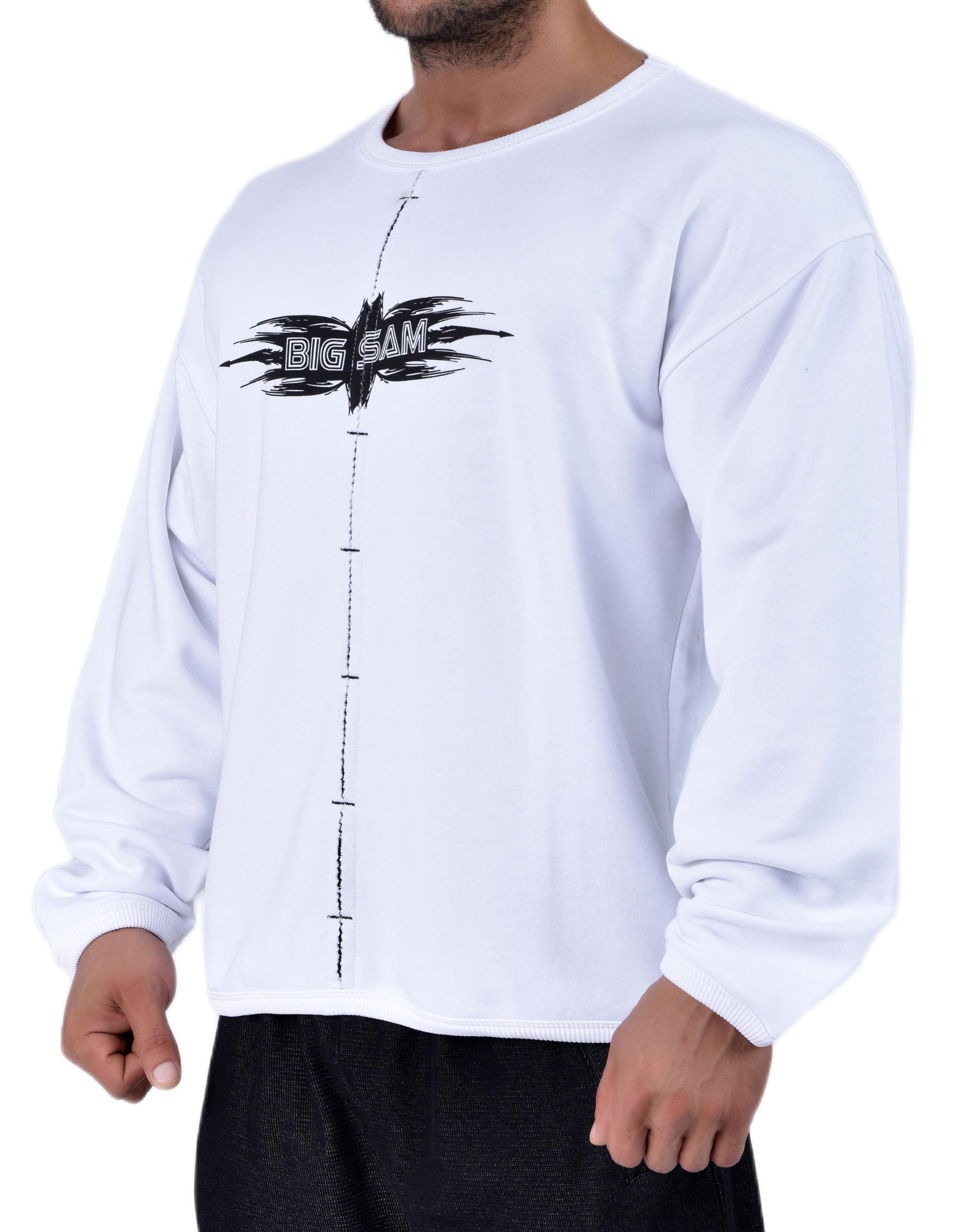 Erkek Sweatshirt, Kışlık Rahat Kesim Pamuklu