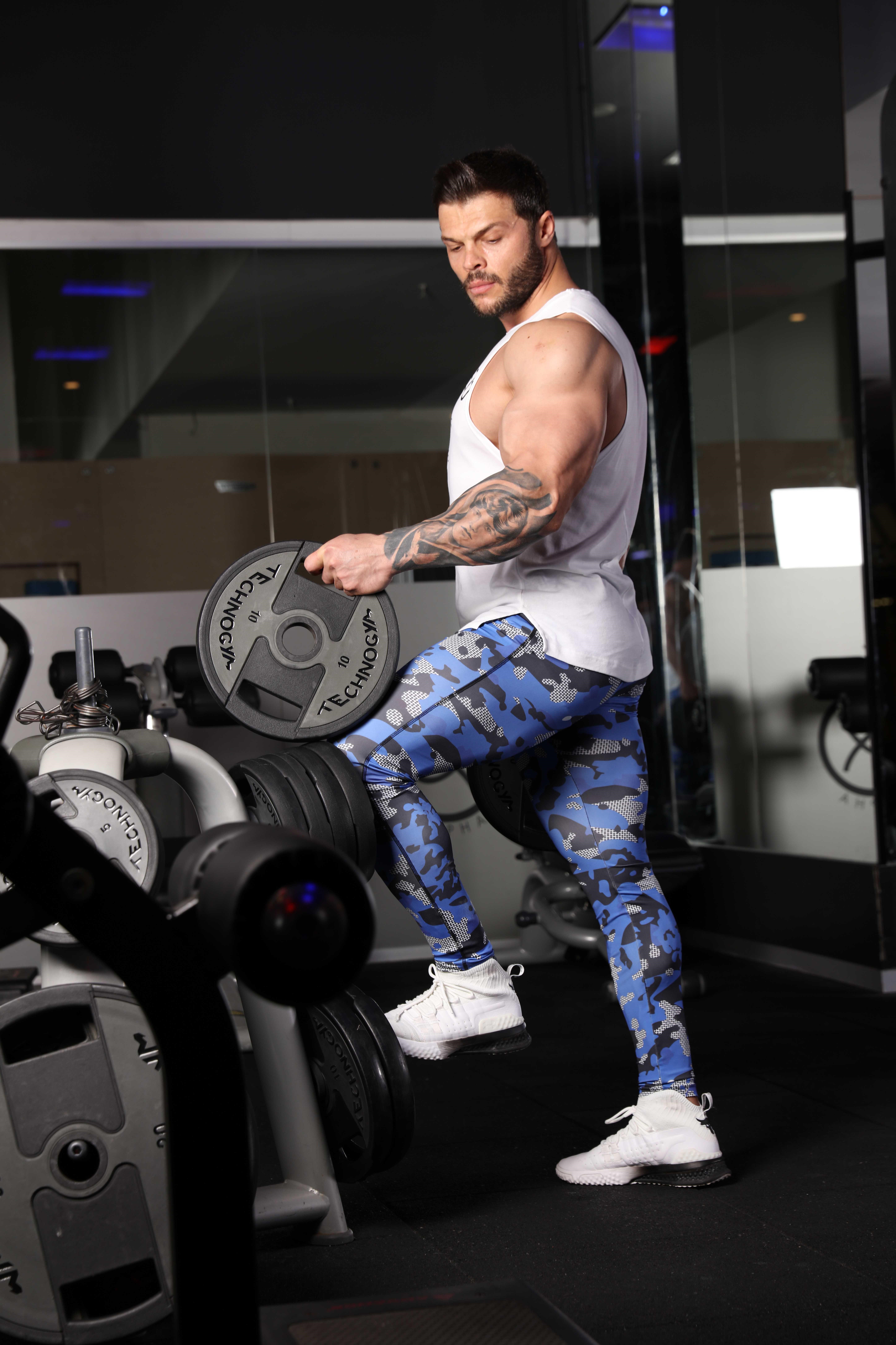 Erkek Tayt Streç Fitness, Koşu Egzersiz Altı Big Sam 1237