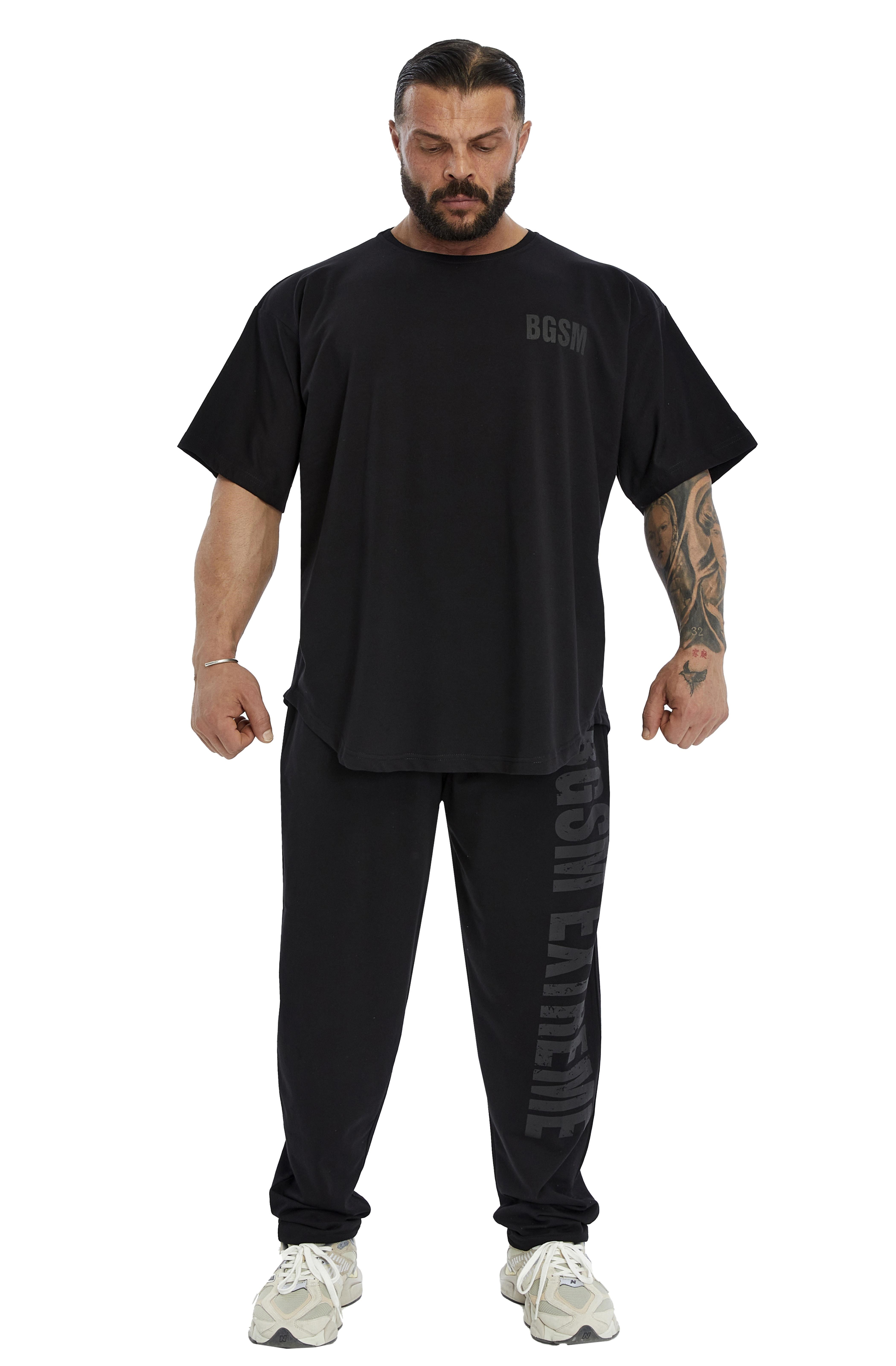 Eşofman Altı Şalvar Kesim Body PantolonLoose Fit Eşofman Altı Pamuklu Gym Spor Pantolon BGSM 1271