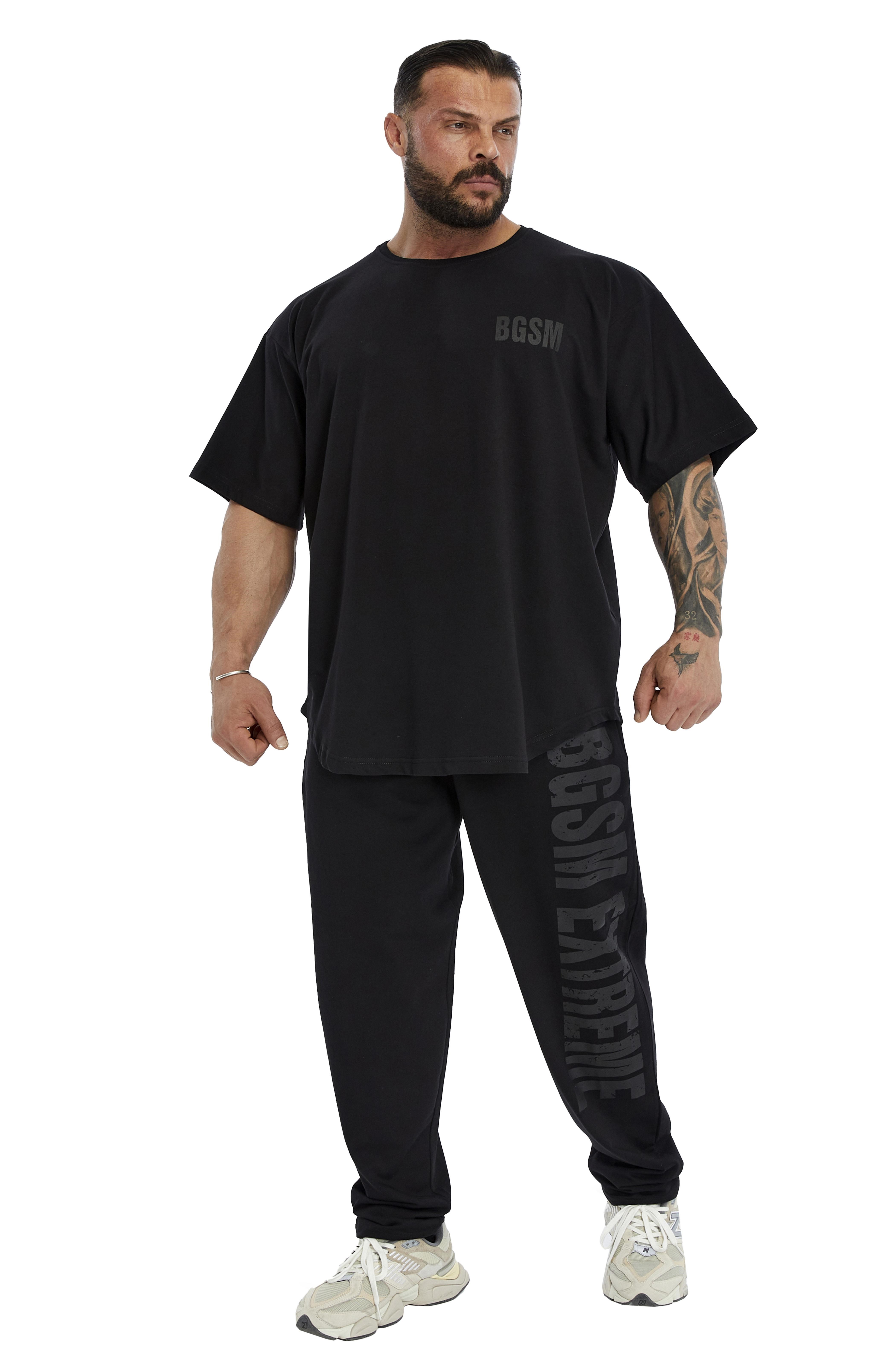 Eşofman Altı Şalvar Kesim Body PantolonLoose Fit Eşofman Altı Pamuklu Gym Spor Pantolon BGSM 1271