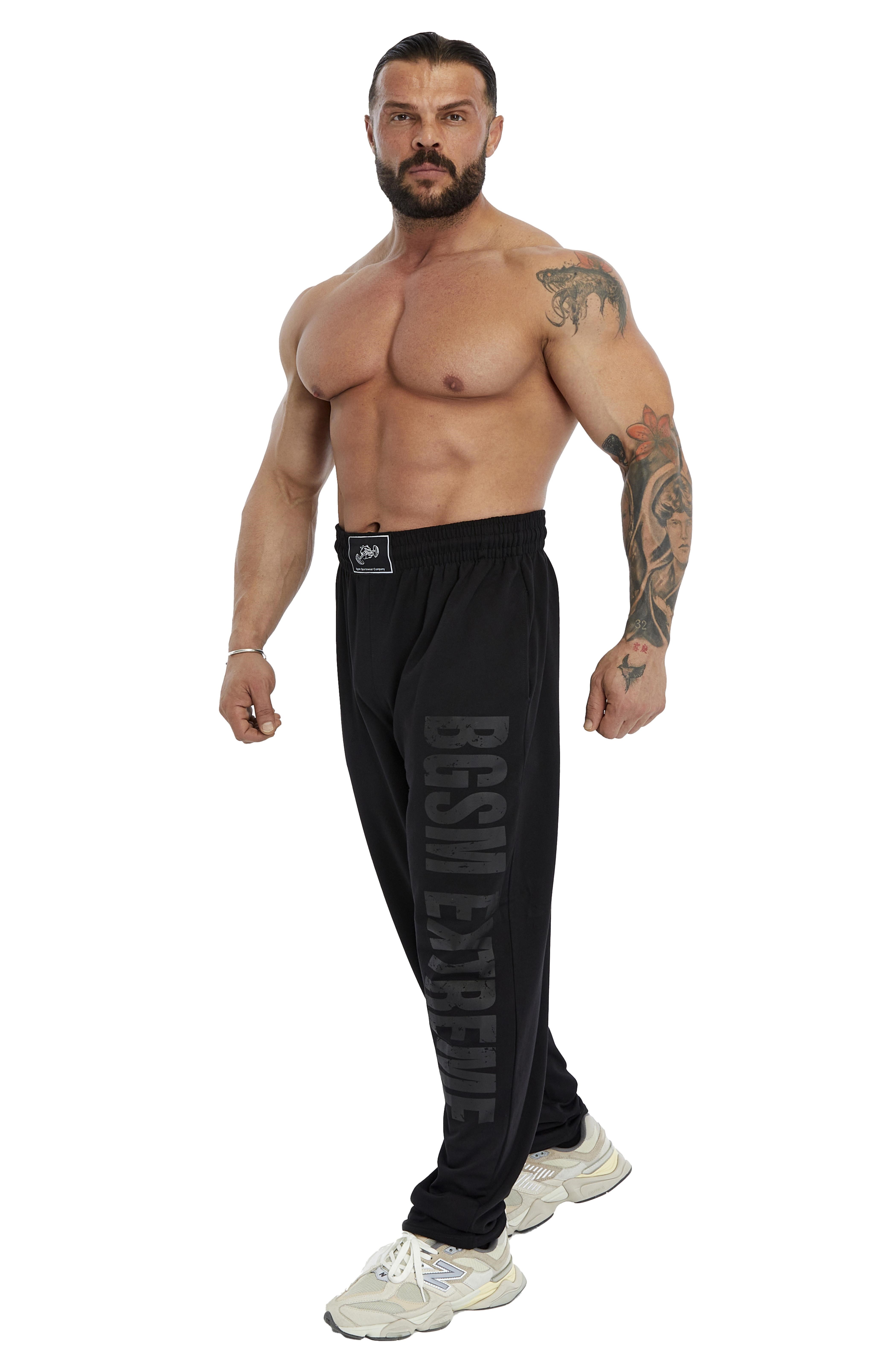 Eşofman Altı Şalvar Kesim Body PantolonLoose Fit Eşofman Altı Pamuklu Gym Spor Pantolon BGSM 1271