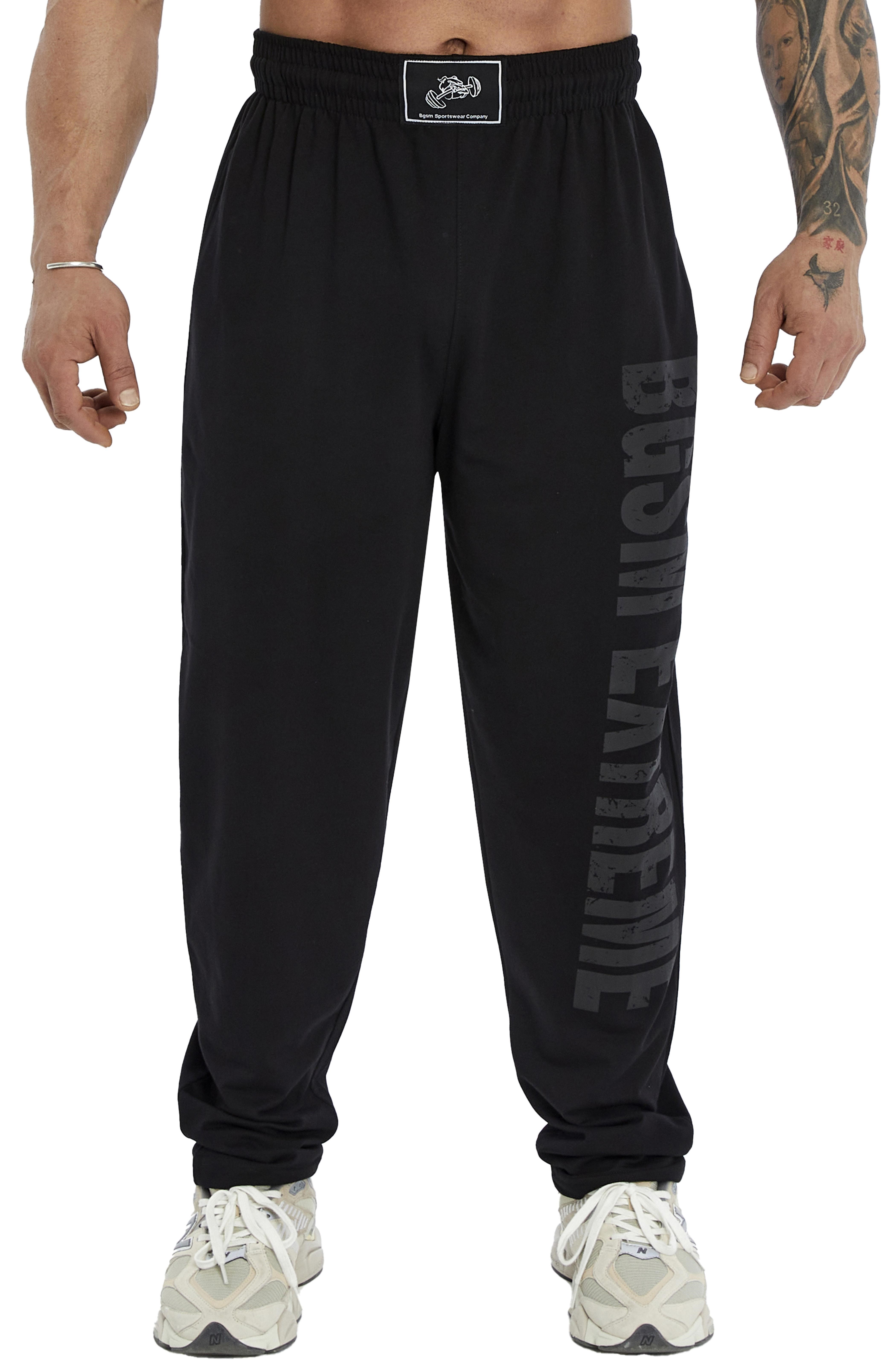 Eşofman Altı Şalvar Kesim Body PantolonLoose Fit Eşofman Altı Pamuklu Gym Spor Pantolon BGSM 1271