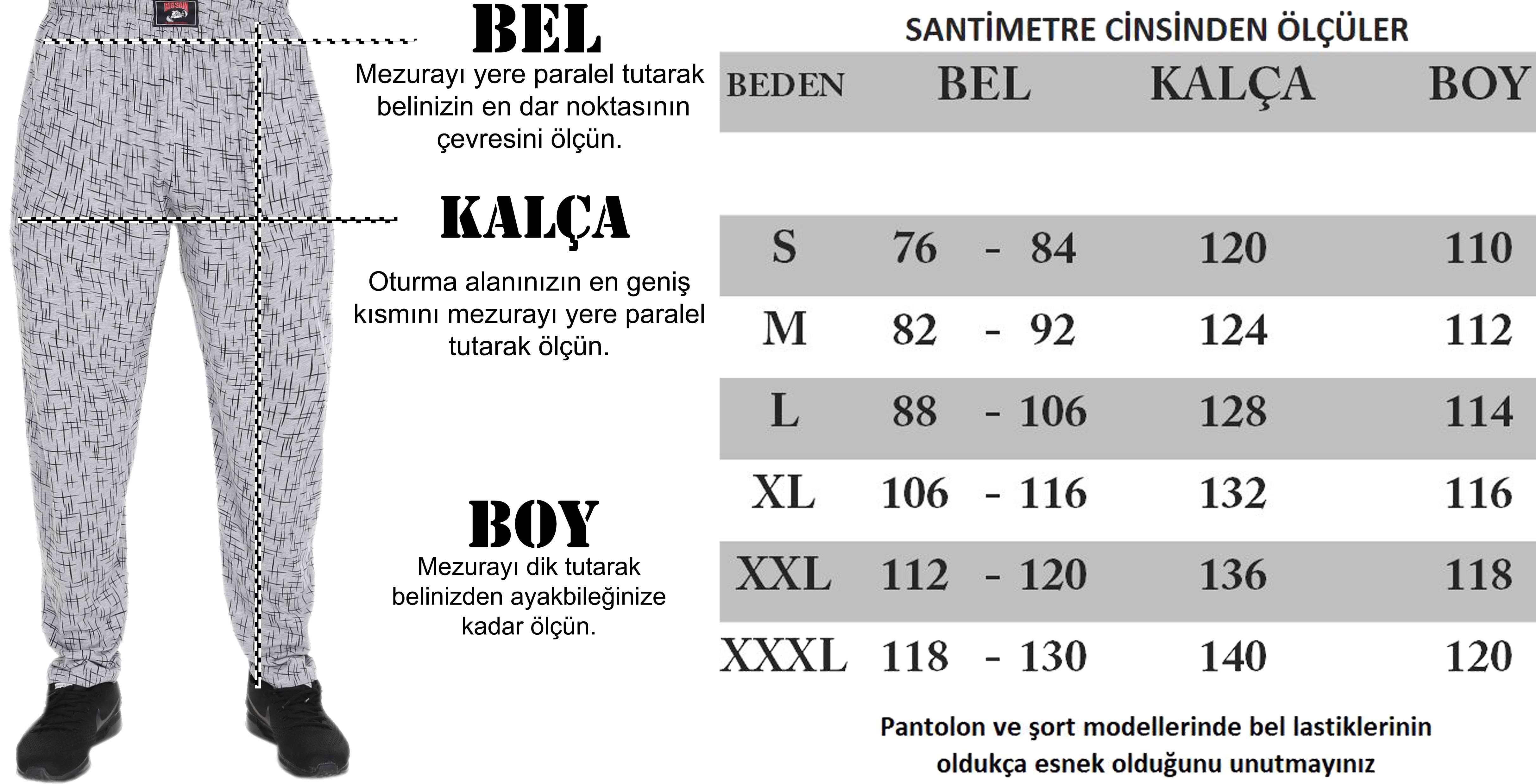 Eşofman Altı Şalvar Kesim | Pamuklu Spor Pantolon Big Sam 1052