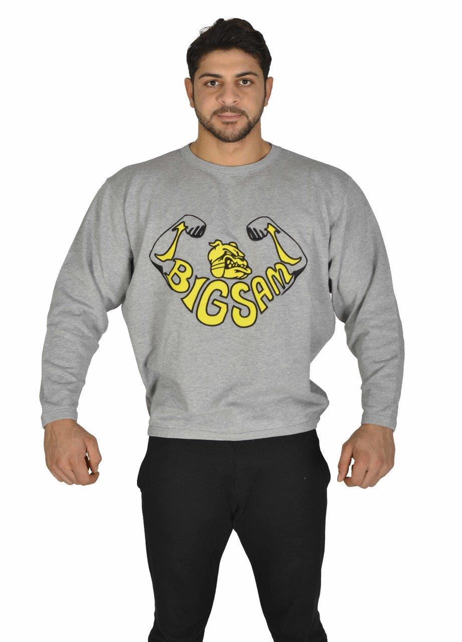 Extra Bol Kesim Bodybuilding  Sweatshirt Big Sam 4686