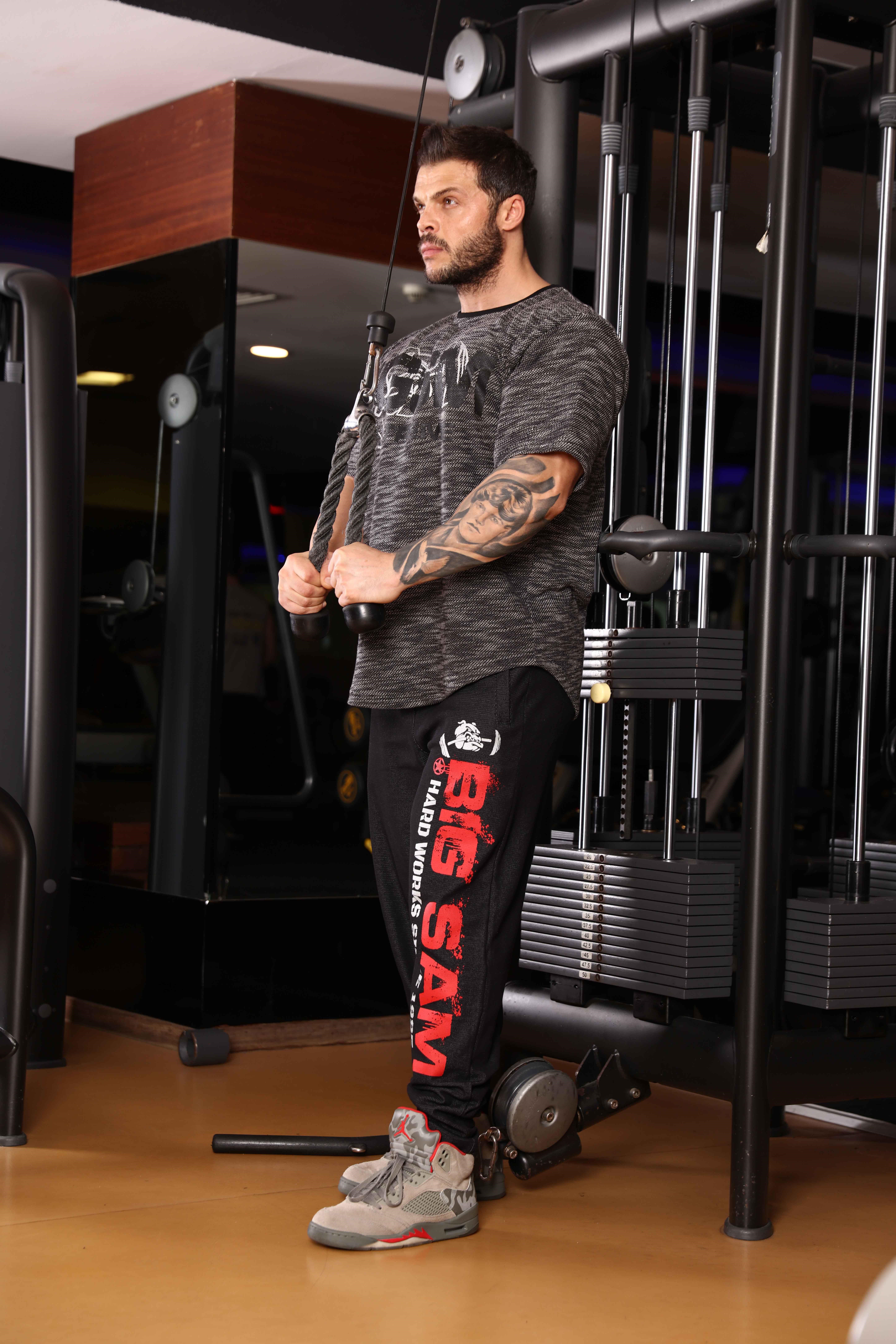 Fitness Kardiyo Gym Pantolon Eşofman Altı Big Sam 1246