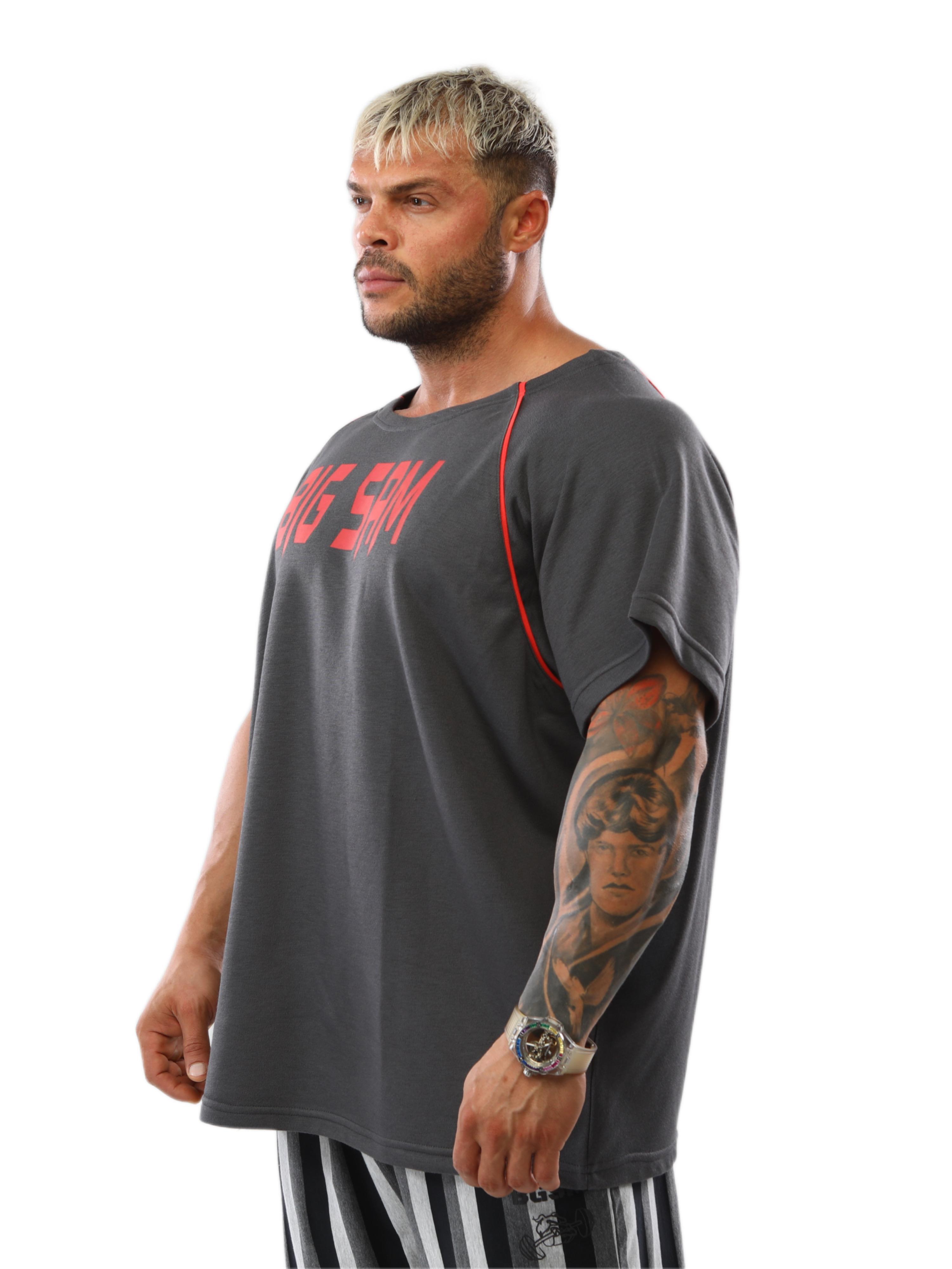 Geniş Kesim Antrenman Tişörtü Big Sam 3093