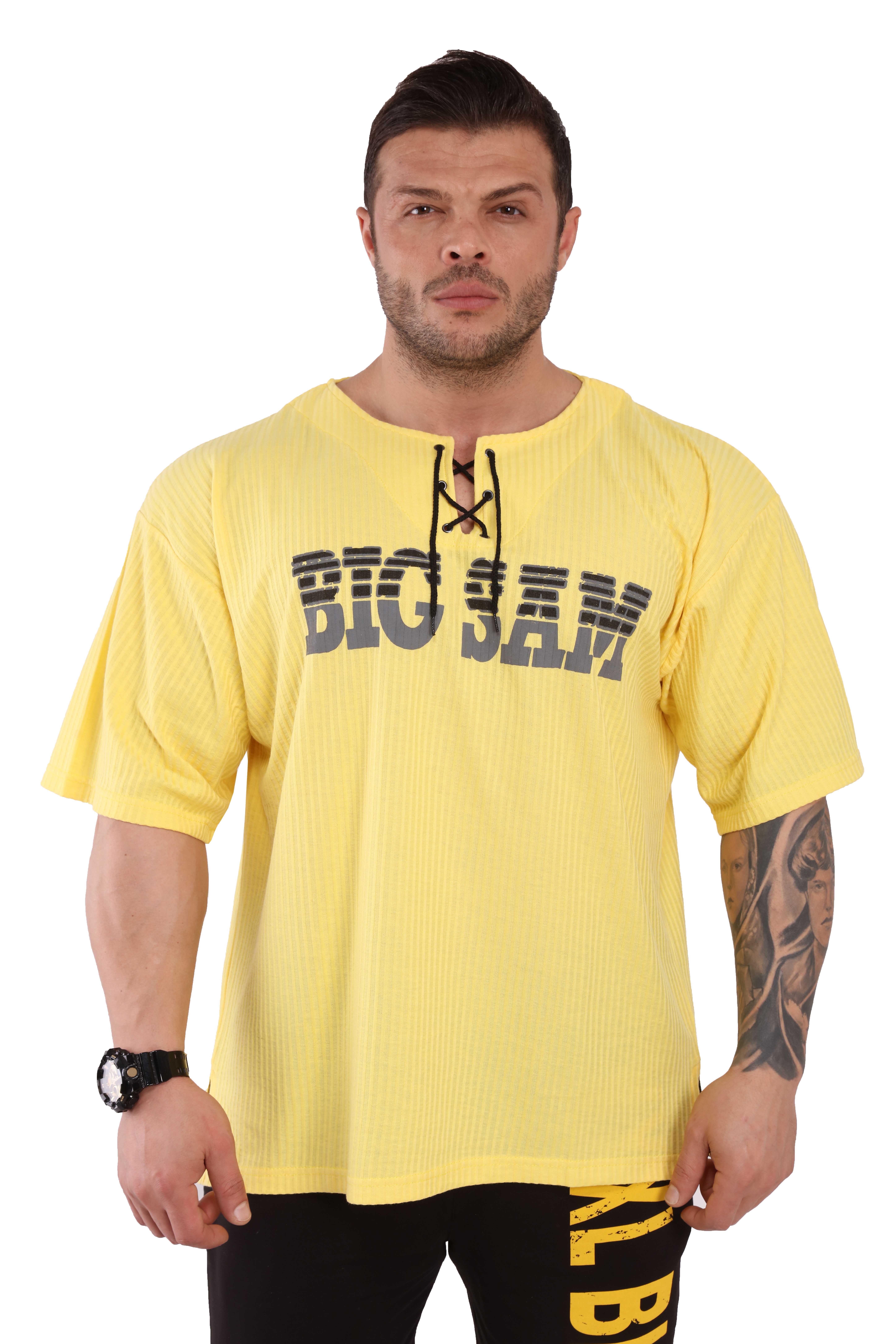 Geniş Kesim Spor T-shirt Oversize Üst Big Sam 3174