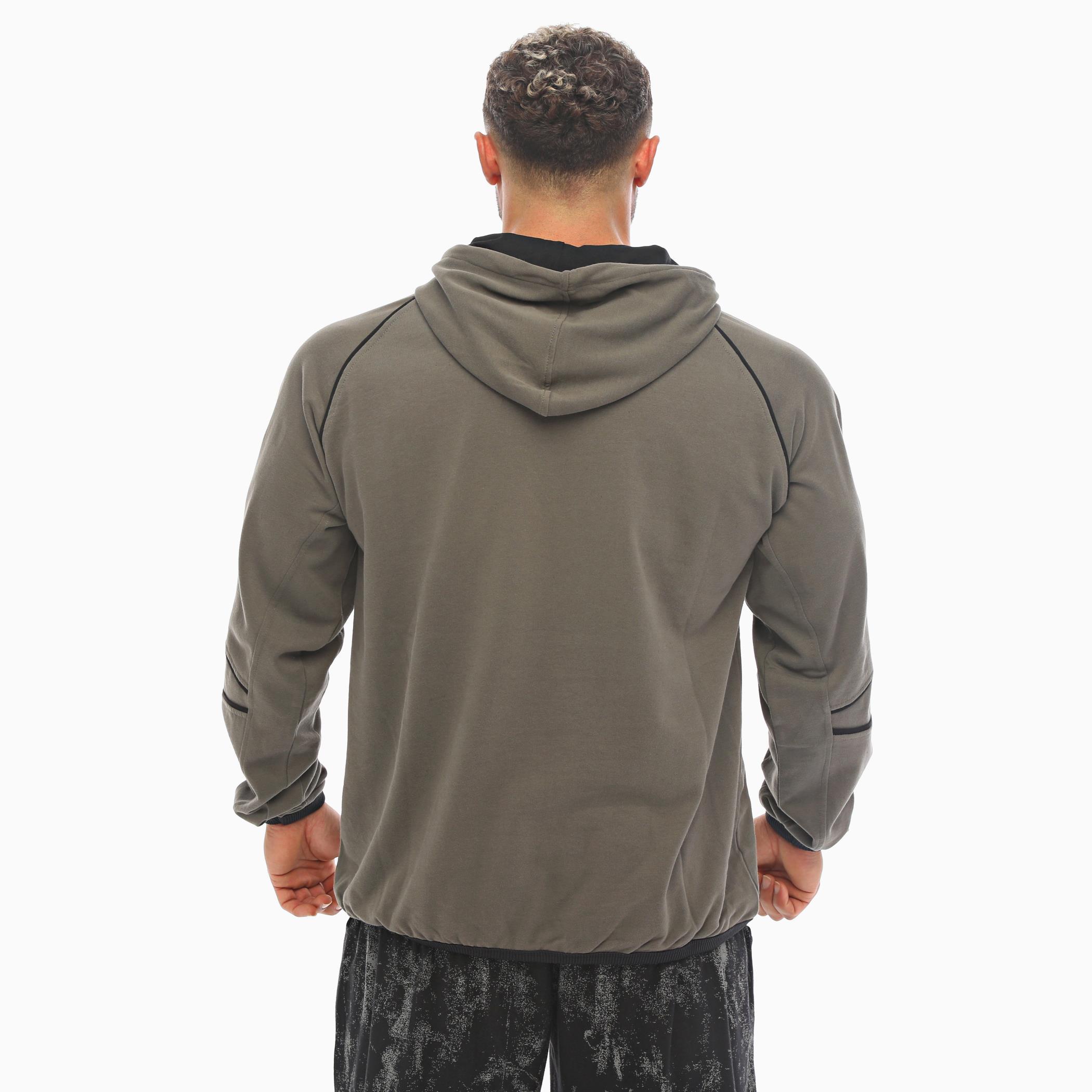 Haki Yeşil Kışlık Kapşonlu Sweatshirt Big Sam 4667