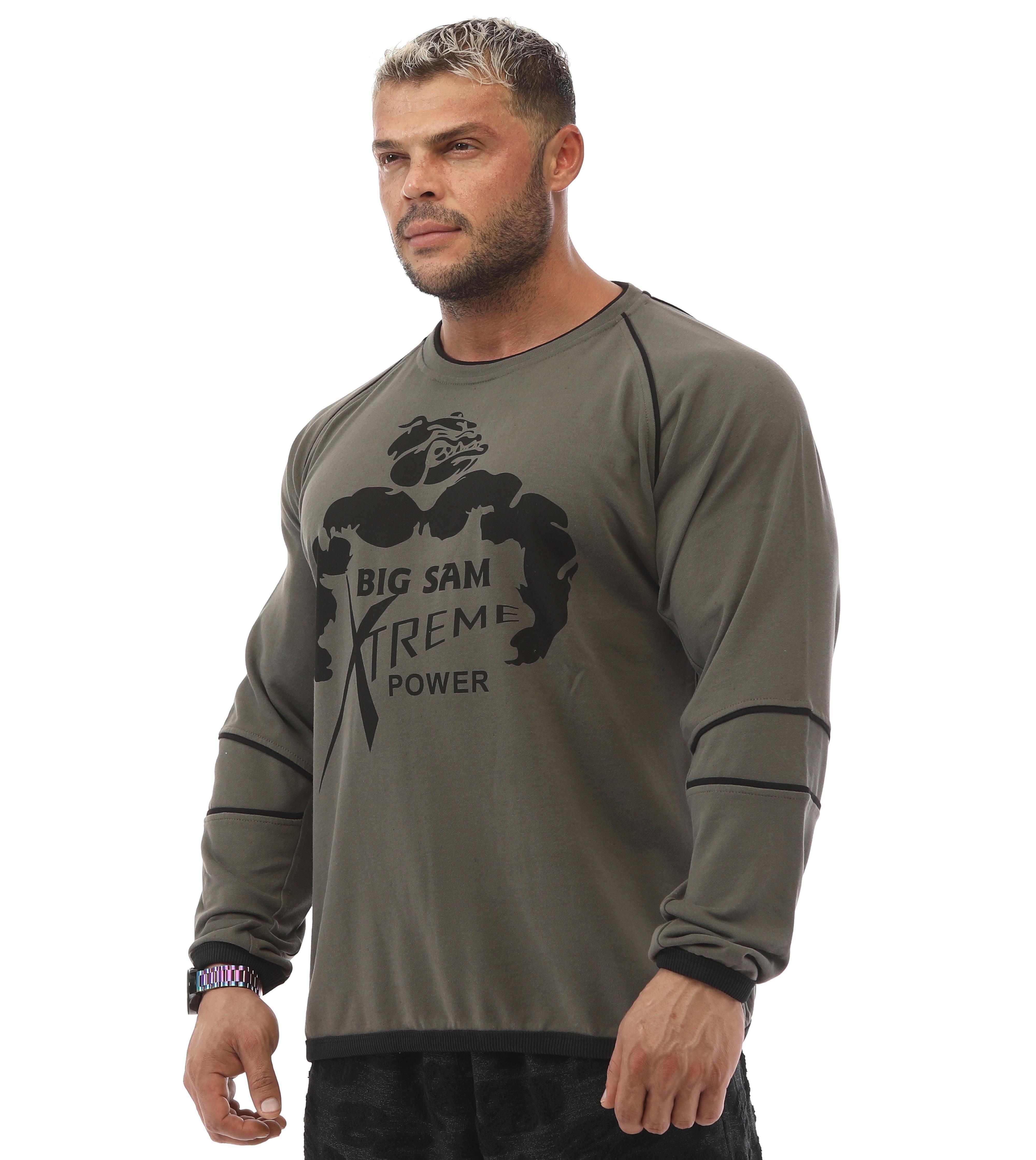 Haki Yeşil Pamuklu Sweater Big Sam 4671