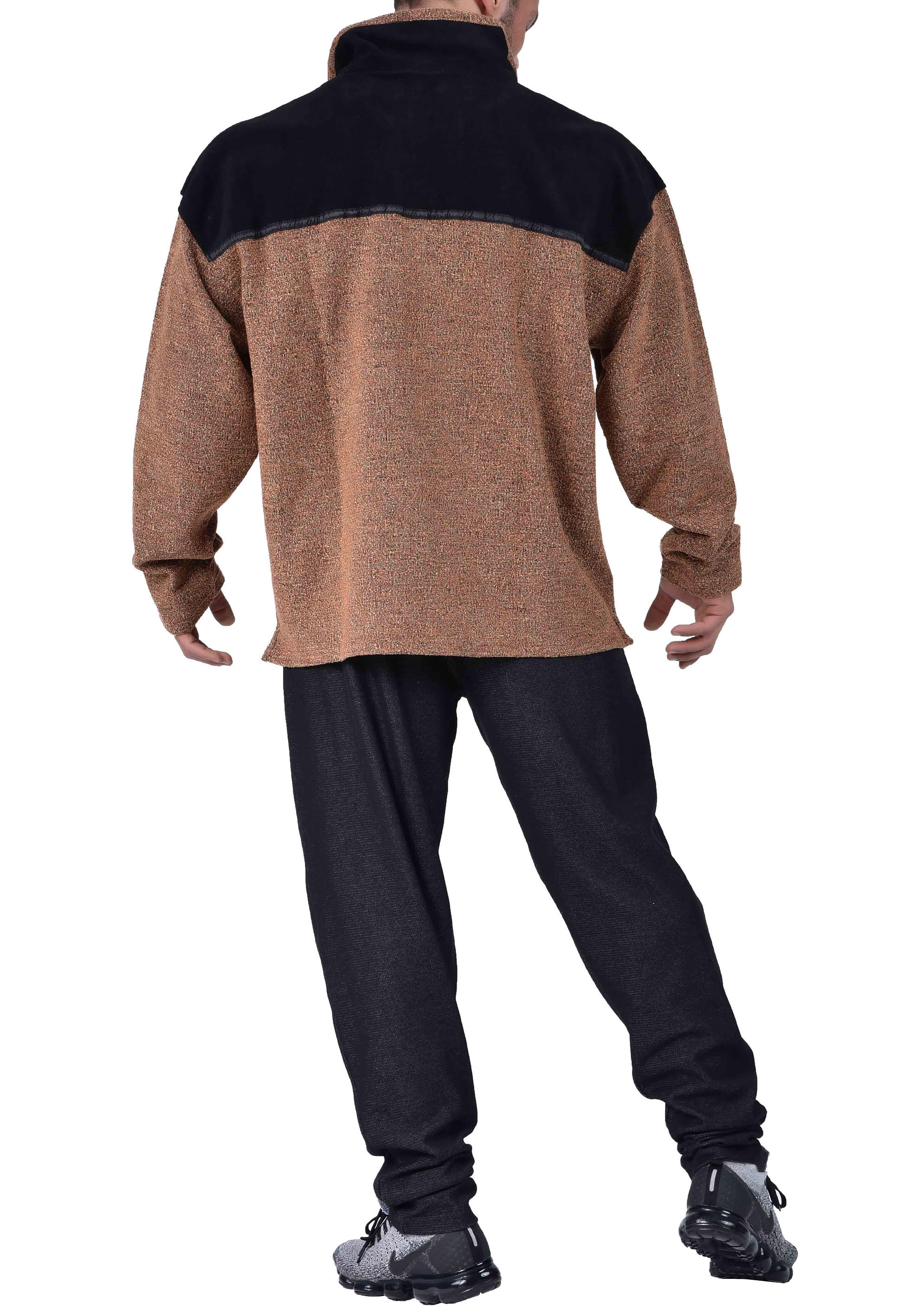 Kahverengi Oduncu Kışlık Body Sweatshirt Big Sam 4604
