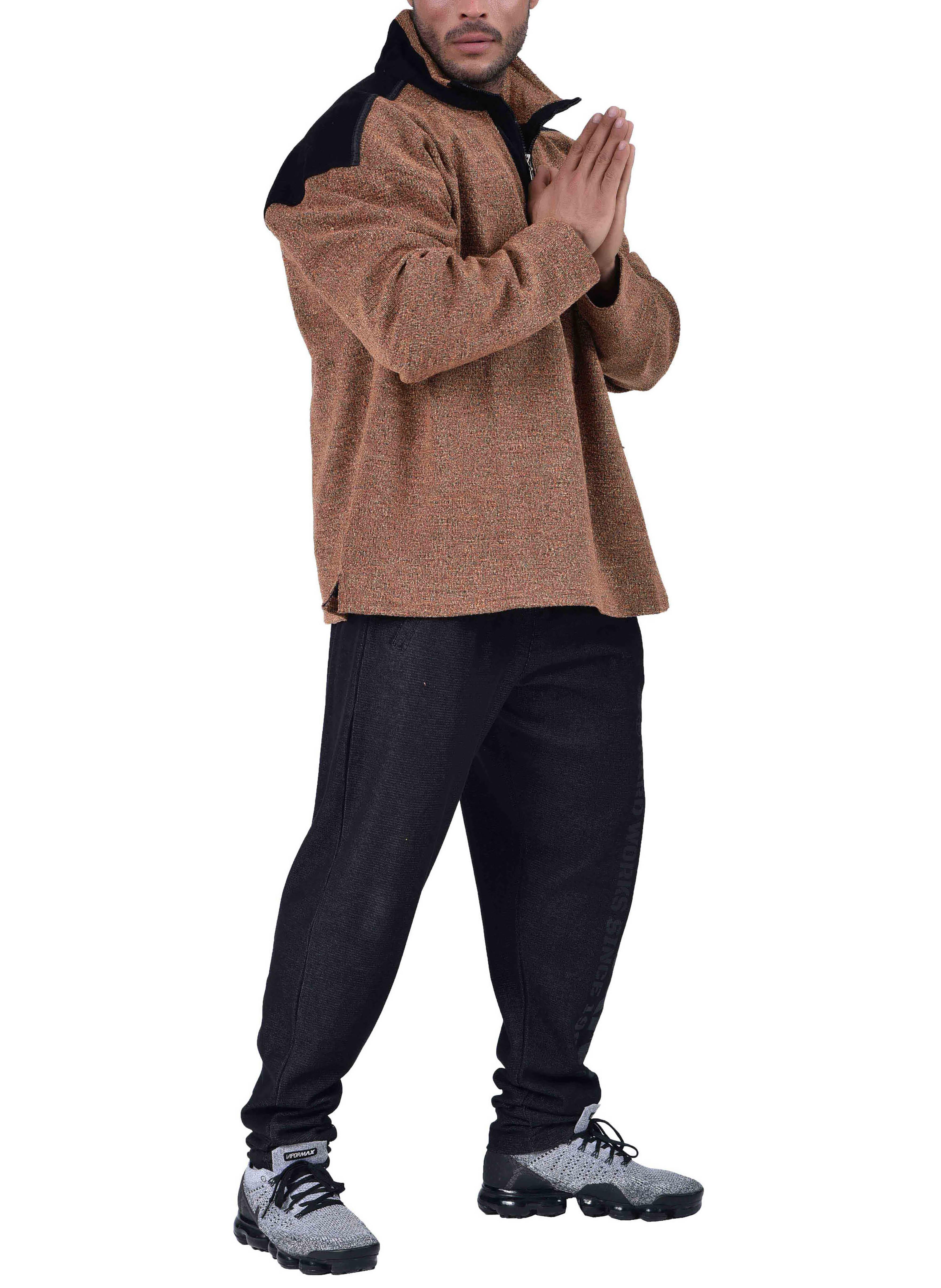 Kahverengi Oduncu Kışlık Body Sweatshirt Big Sam 4604