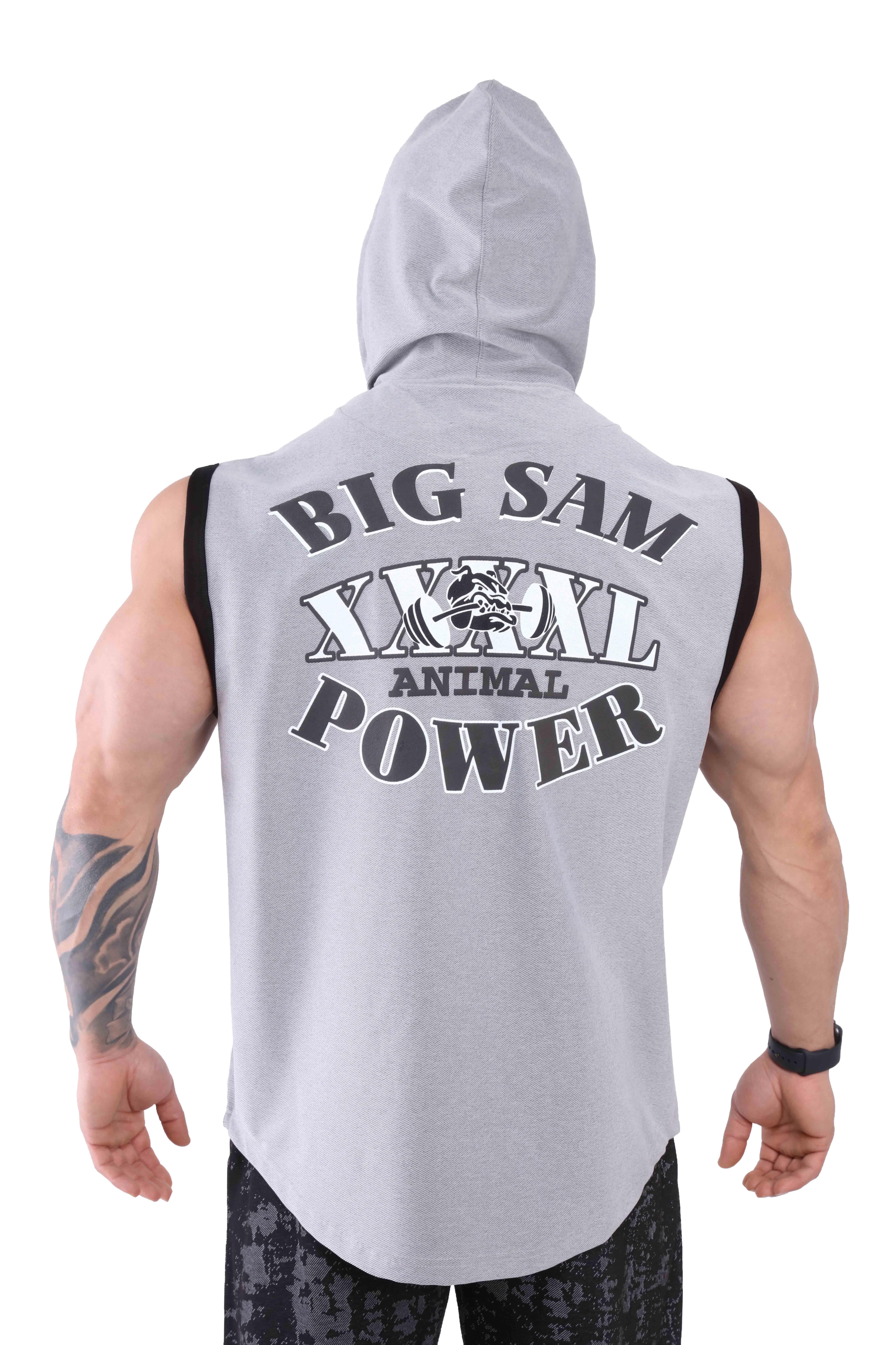 Kapşonlu Fitness Antrenman Yeleği Kolsuz T-shirt Big Sam 3622
