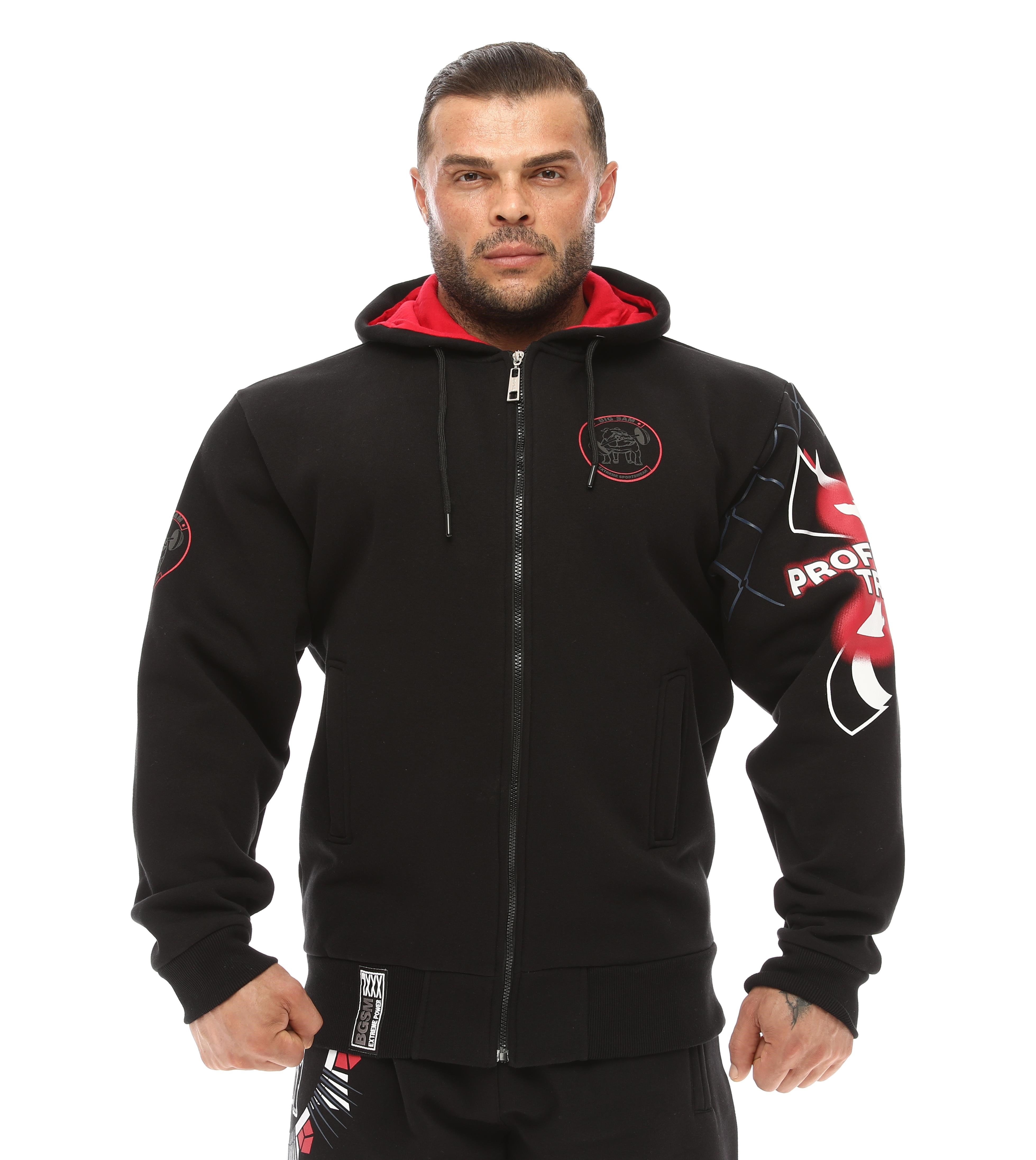 Kapşonlu Kışlık Oversize Polar Eşofman Üstü Spor Ceket Big Sam 3571