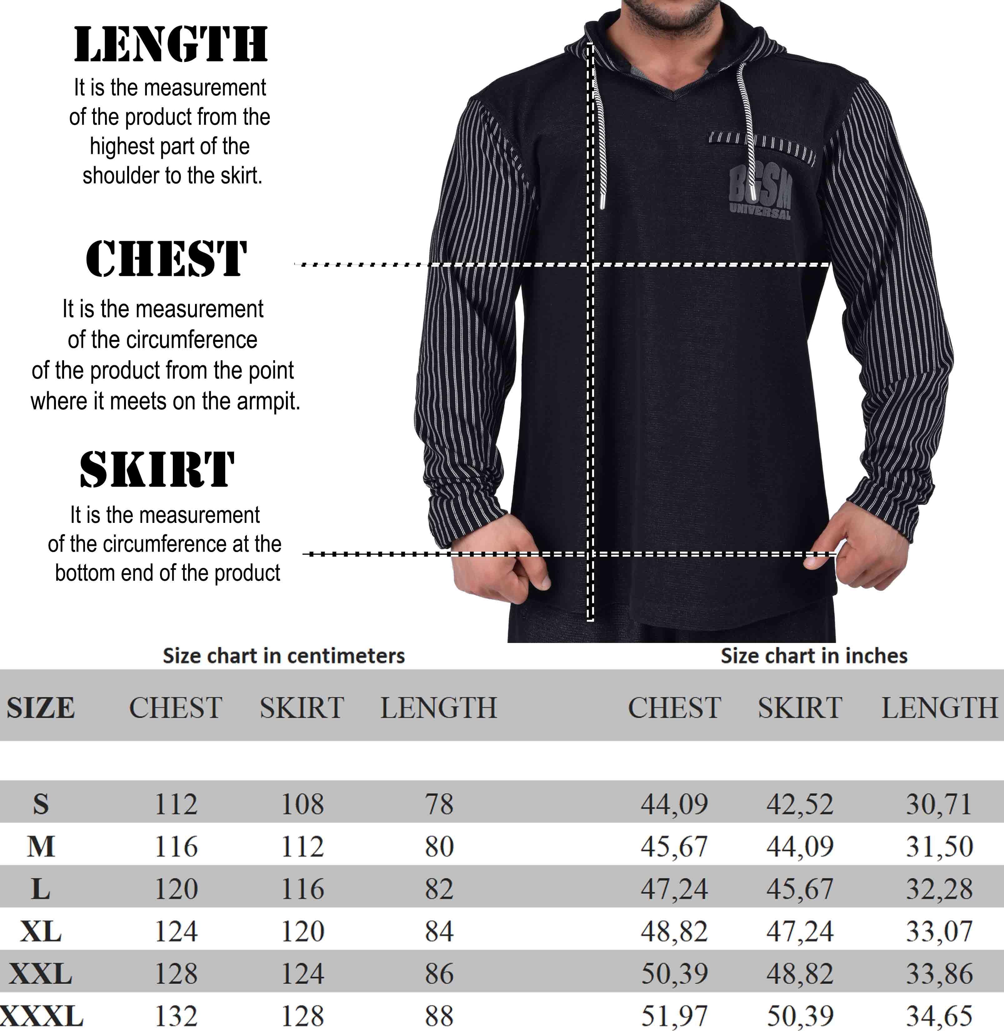 Kapşonlu Kışlık Sweatshirt BGSM 4713