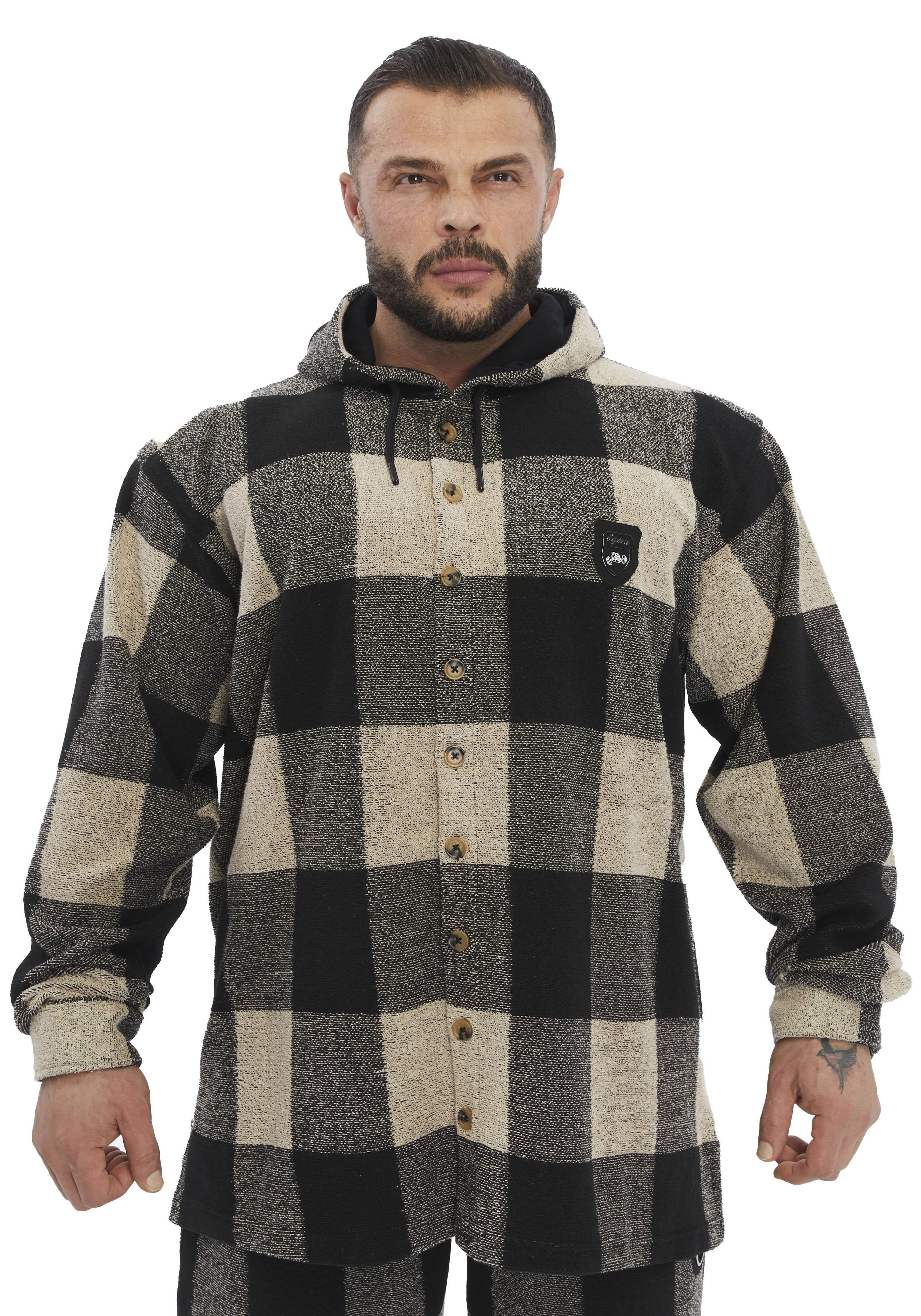 Kapşonlu Overshirt Geniş Kesim Kapşonlu Üst BGSM 5046