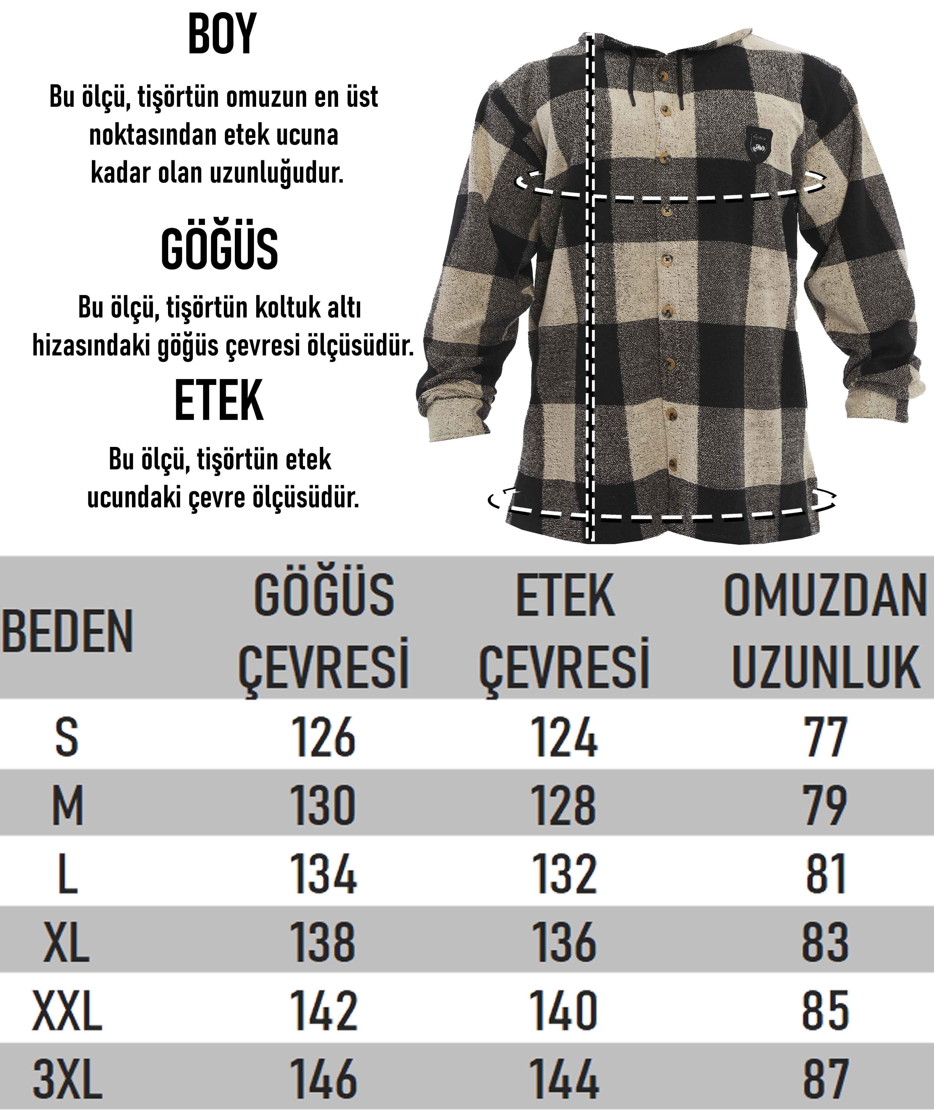 Kapşonlu Overshirt Geniş Kesim Kapşonlu Üst BGSM 5046