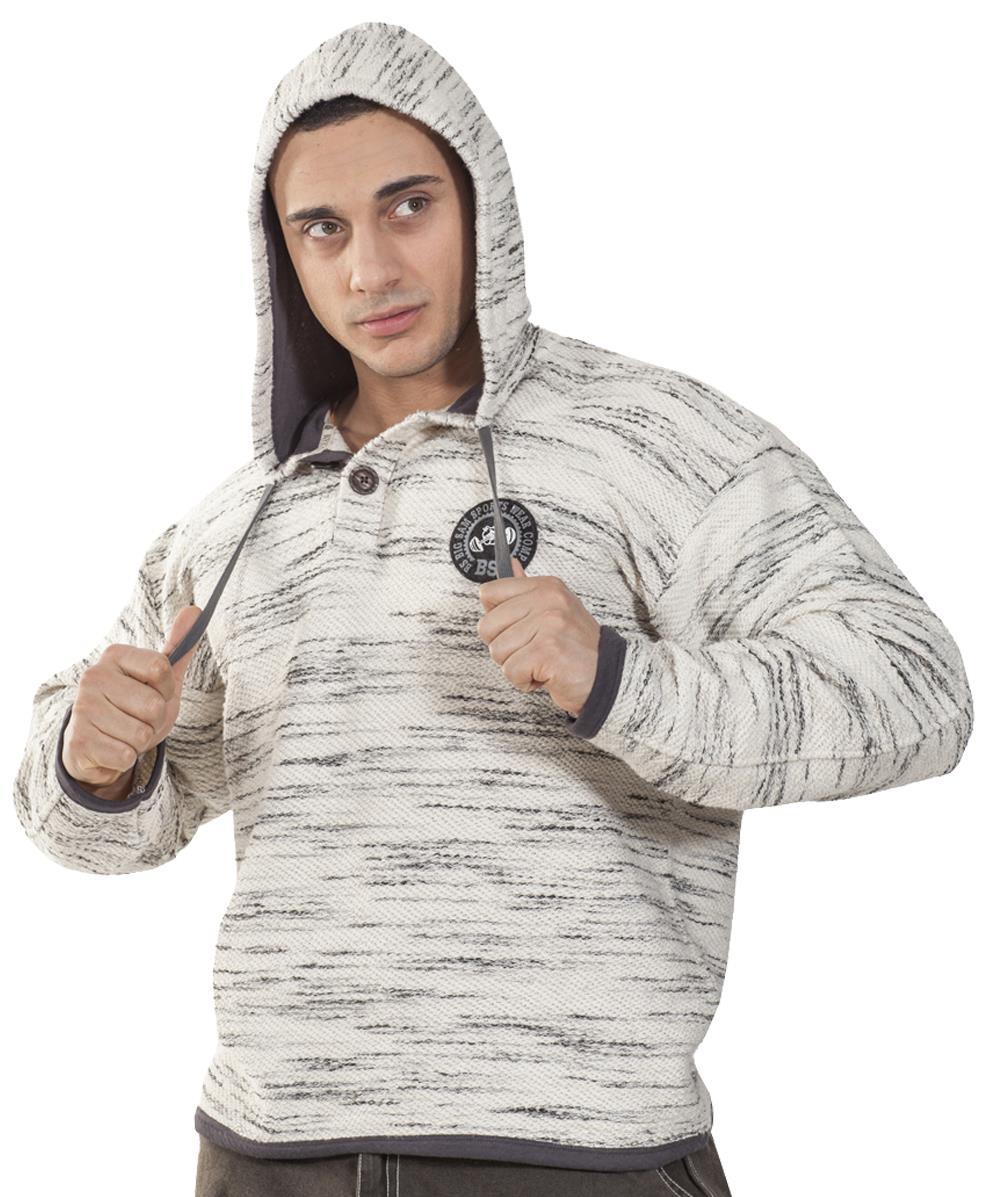 Kapşonlu Spor Kışlık Sweatshirt Big Sam 4629
