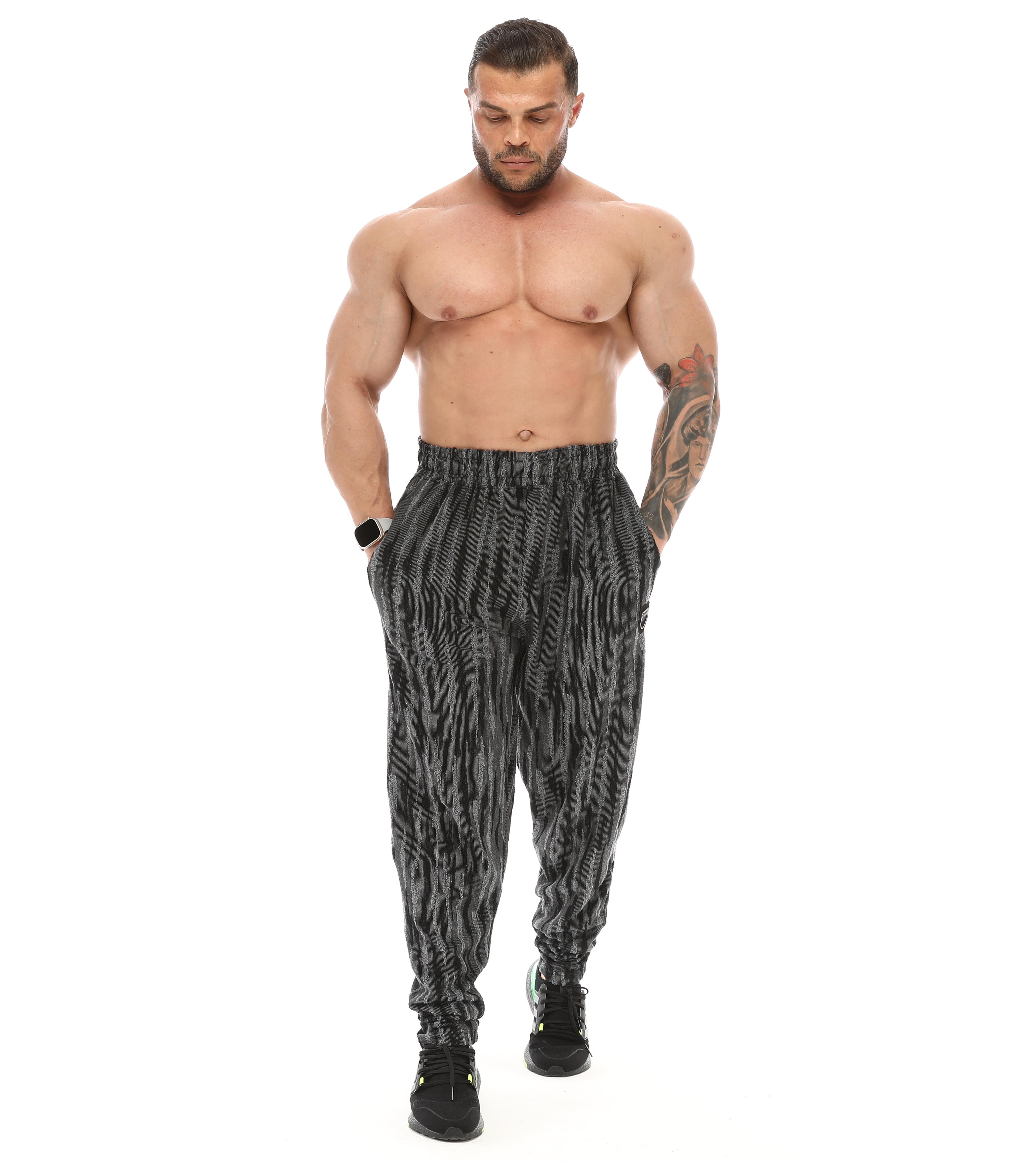 Kışlık Eşofman Altı Dokulu Oversize Body Pantolon