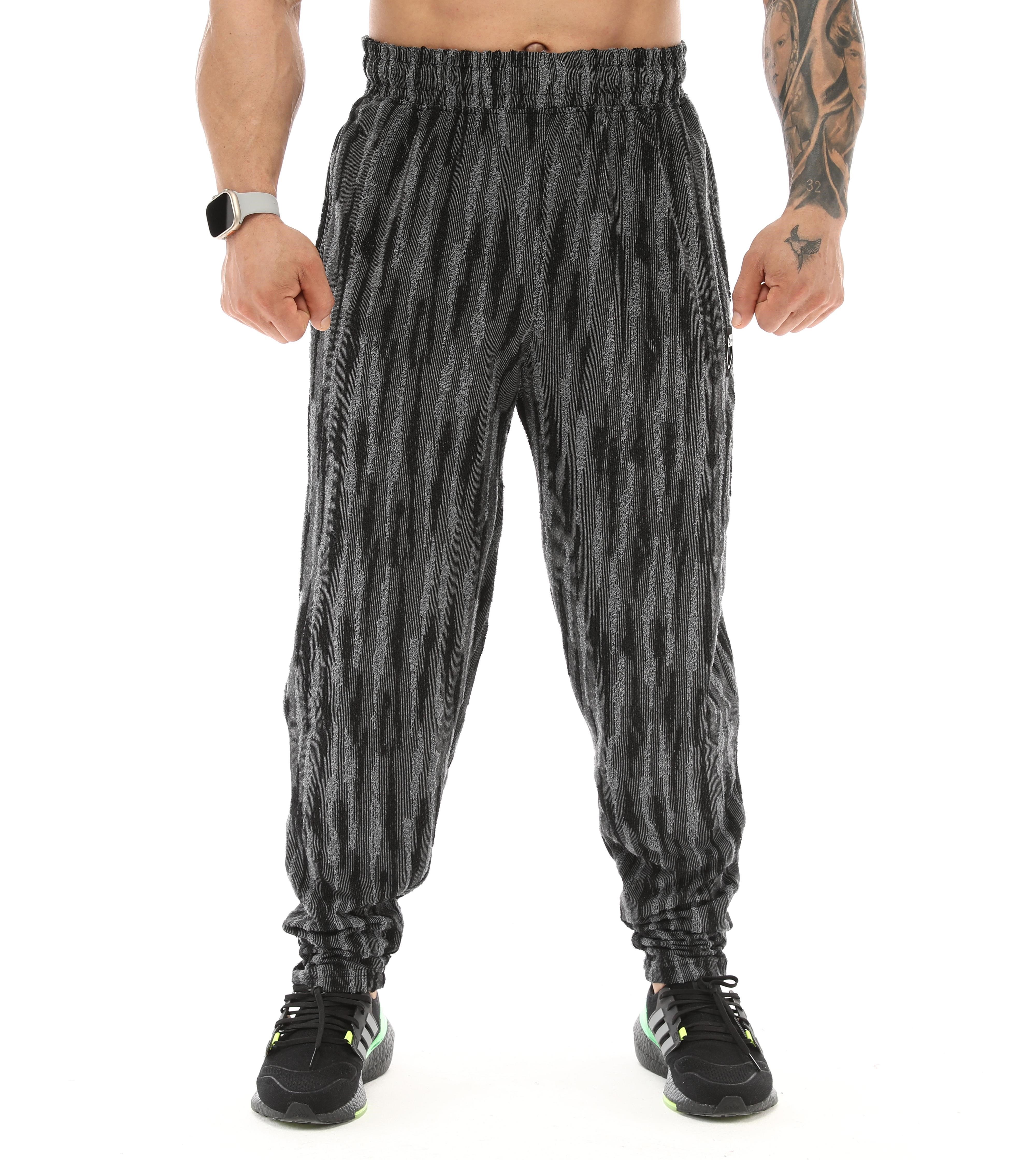 Kışlık Eşofman Altı Dokulu Oversize Body Pantolon